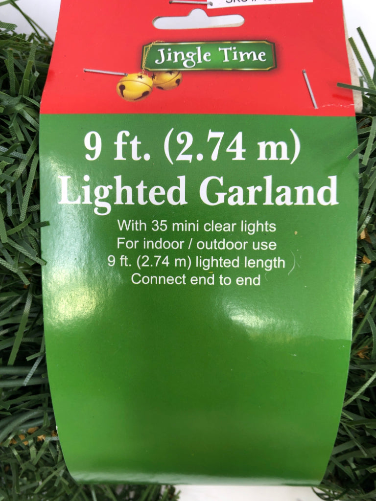 NIP LIGHT 9FT GARLAND.