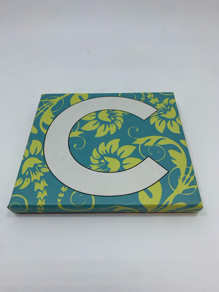 PORCELAIN LETTER C IN BOX.