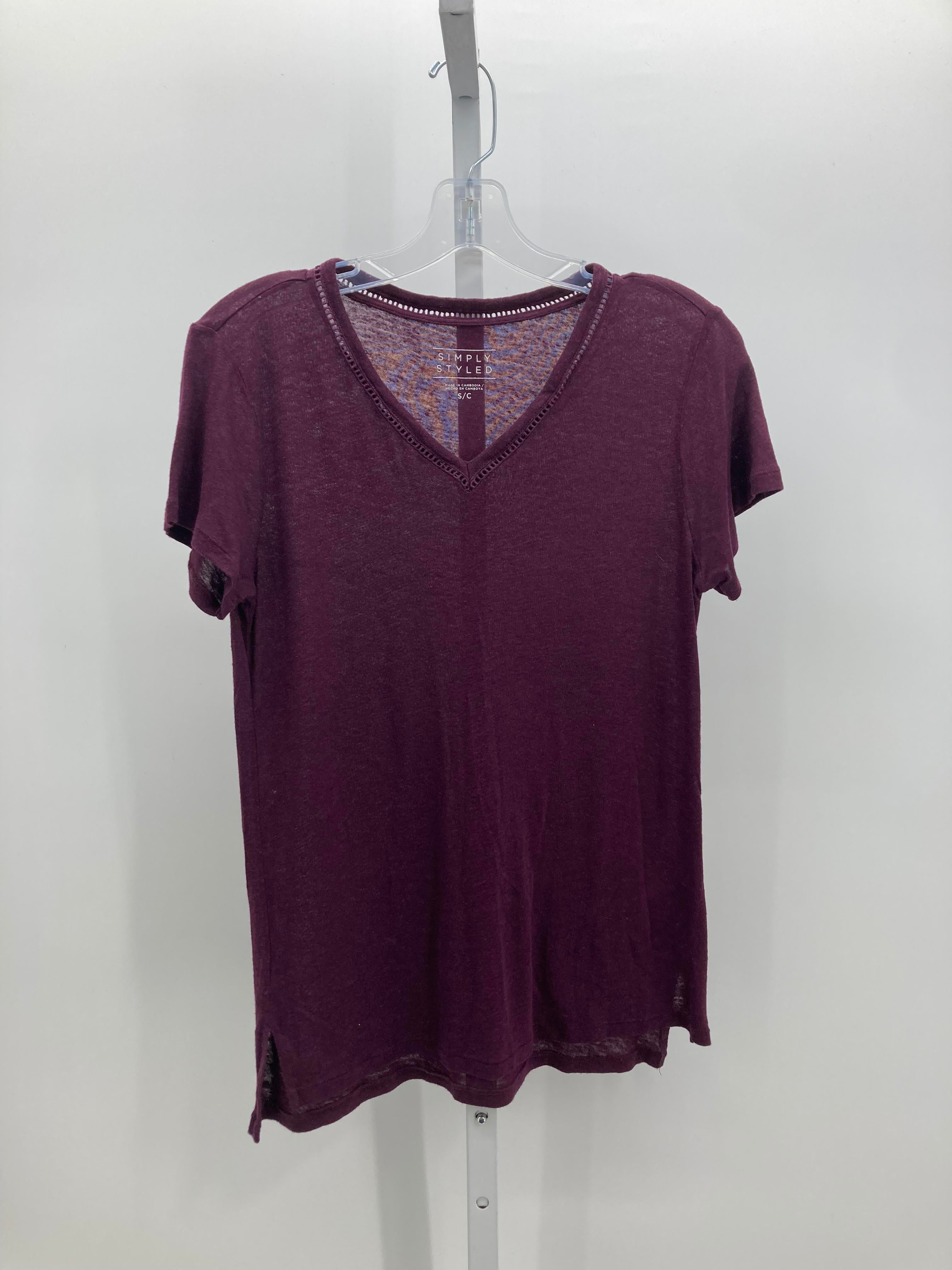 Simply Styled Size Small Misses Short Sleeve Shirt