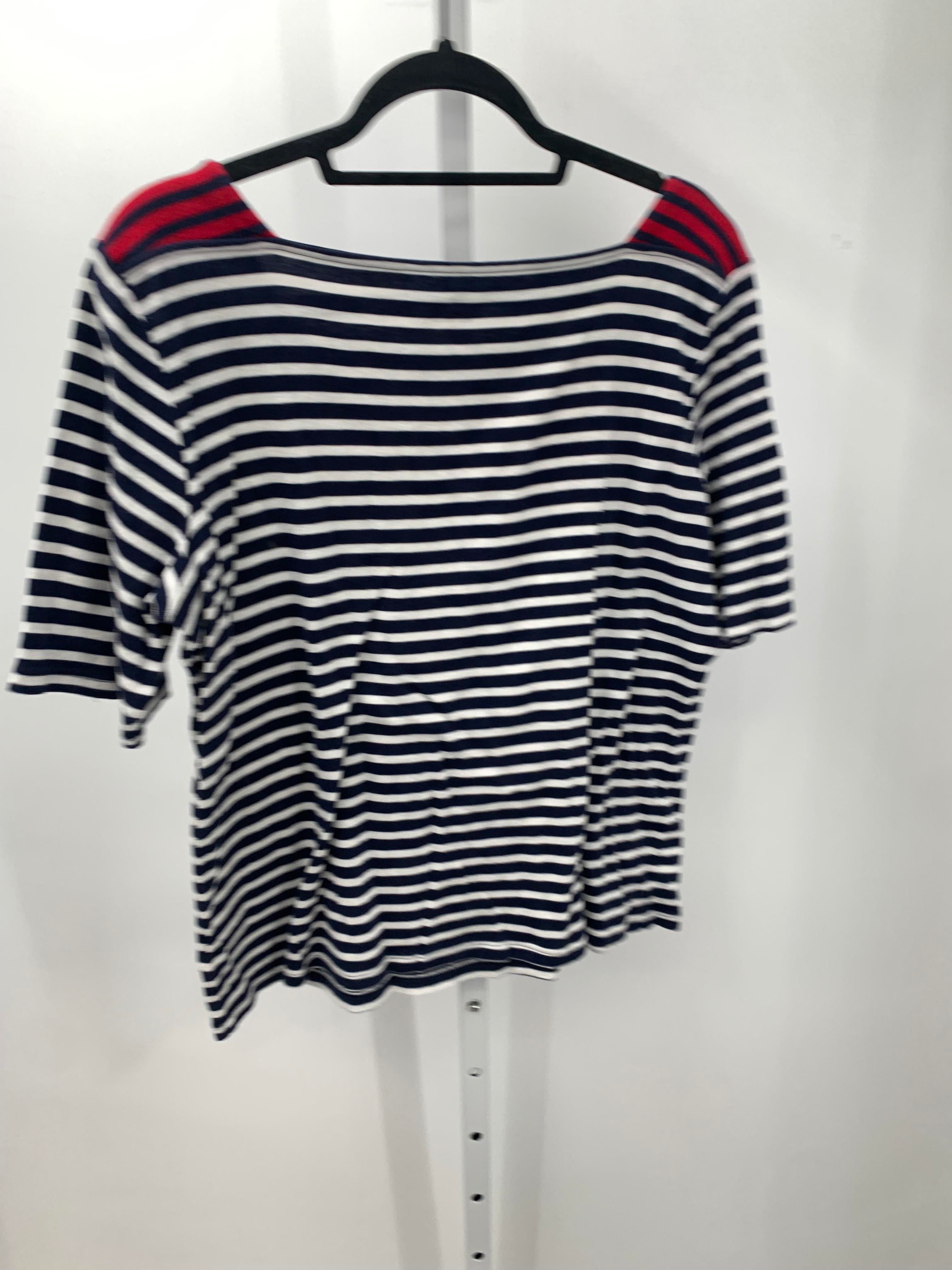 Croft & Barrow Size Extra Large Misses Short Sleeve Shirt