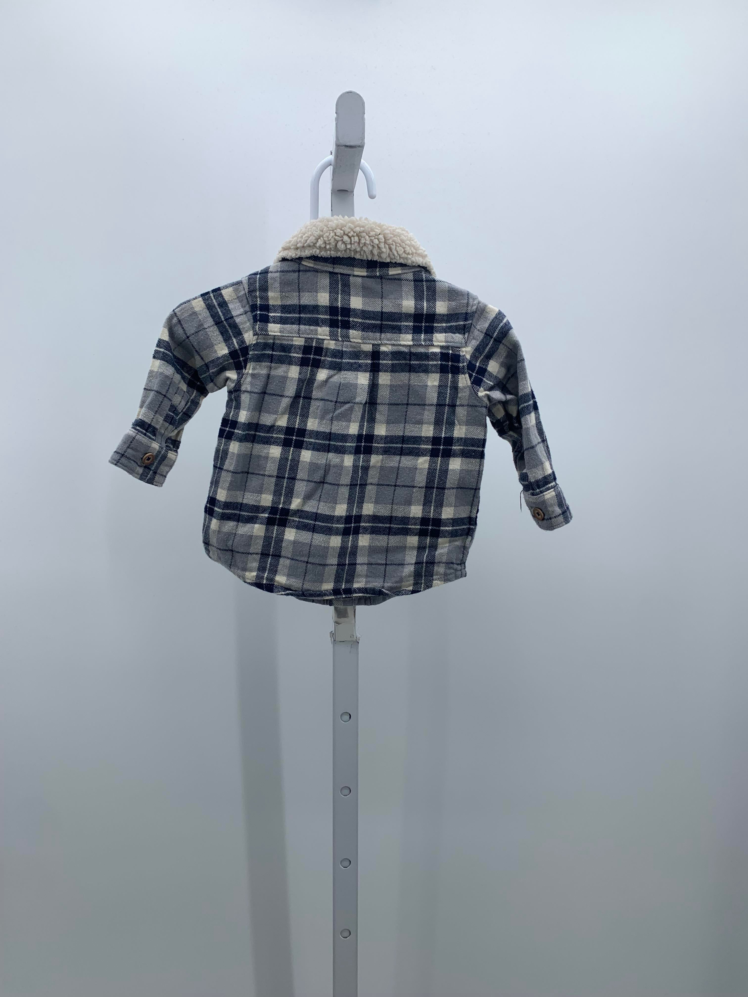GREY/ NAVY FLANNEL BUTTON DOWN