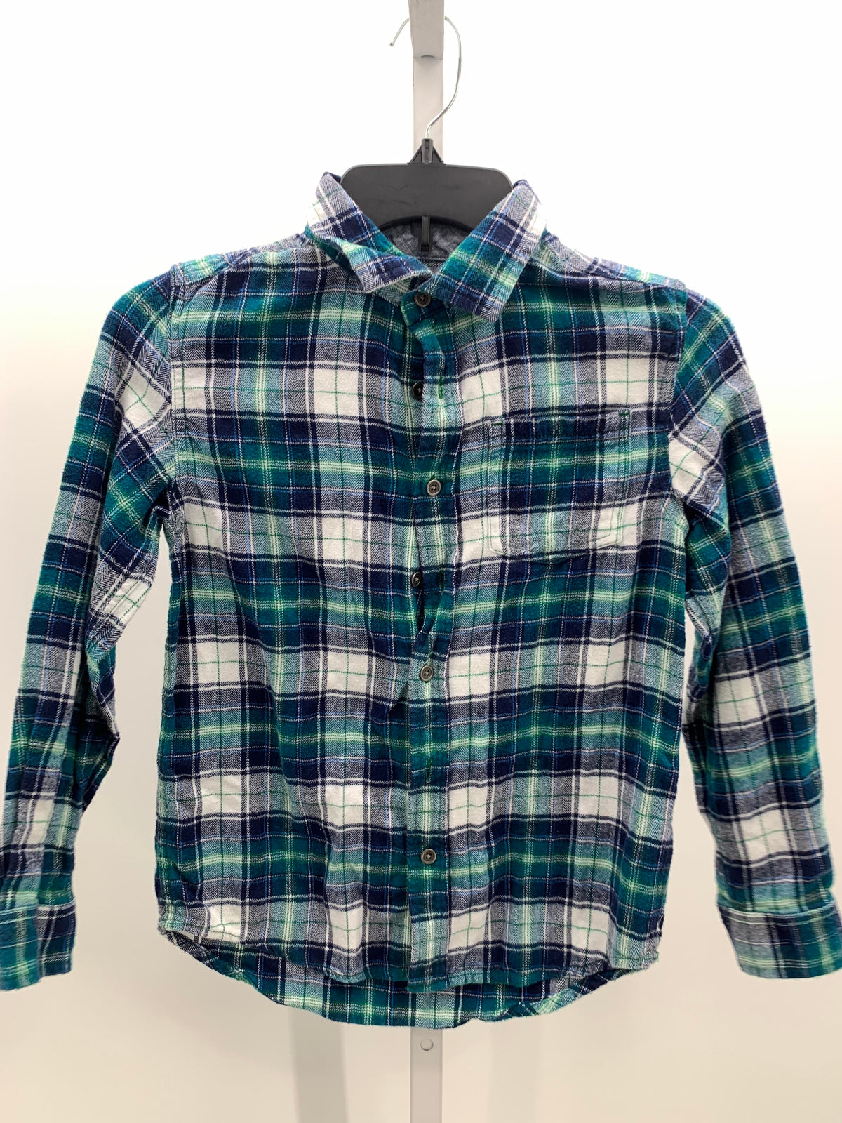 PLAID BTN DOWN