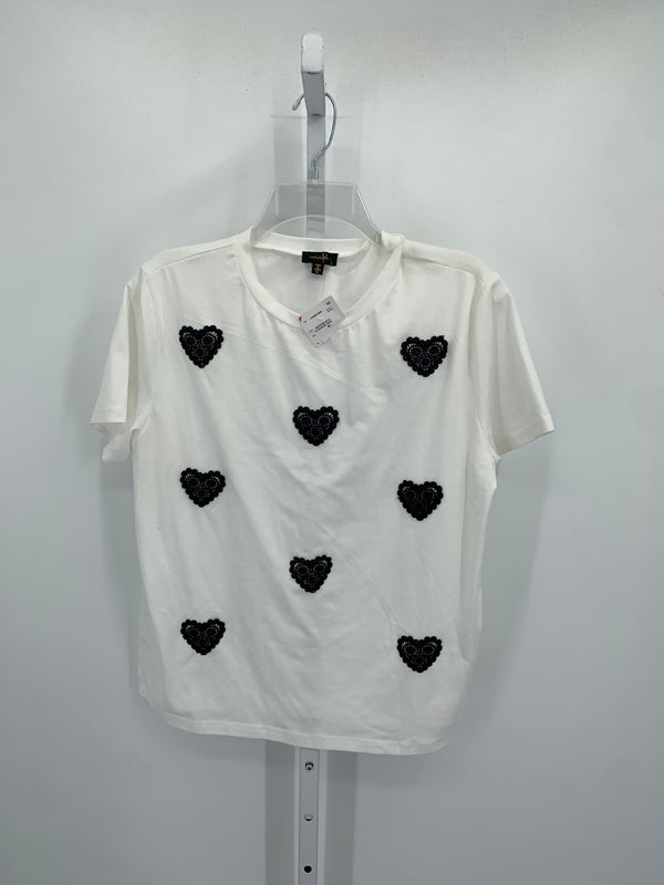 Size Extra Large Misses Short Sleeve Shirt