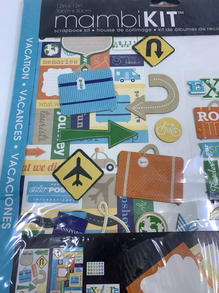 NIP SCRAPBOOK VACATION REFILL KIT.