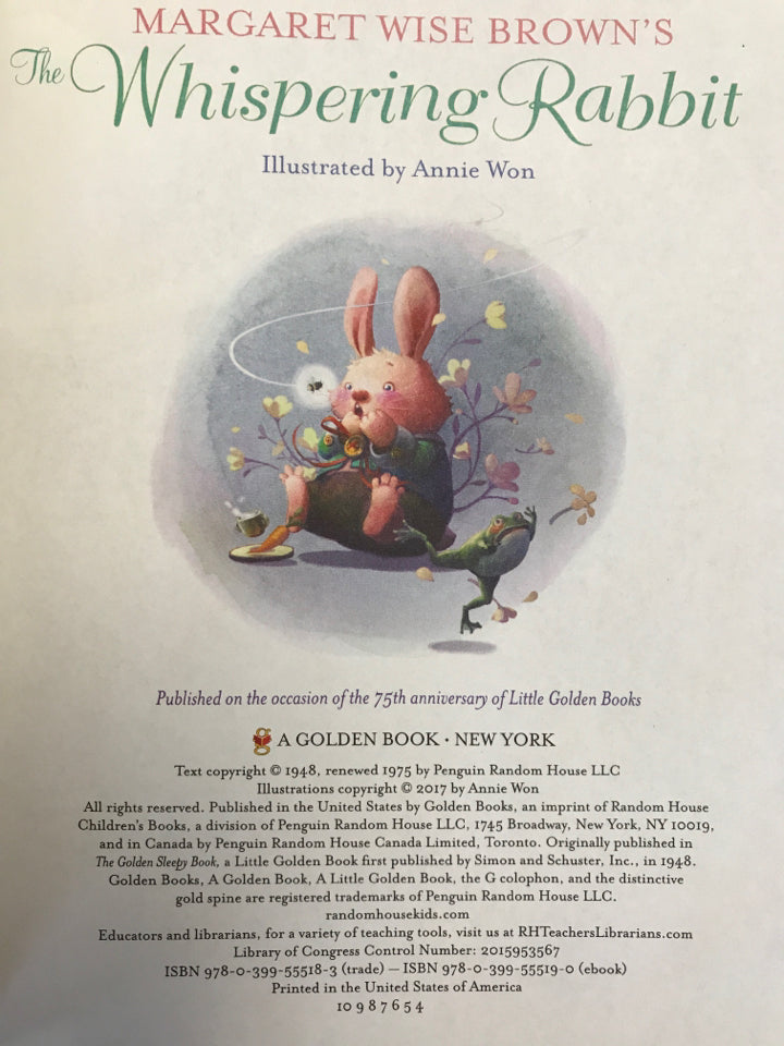 Margaret Wise Brown's the Whispering Rabbit - Brown, Margaret Wise