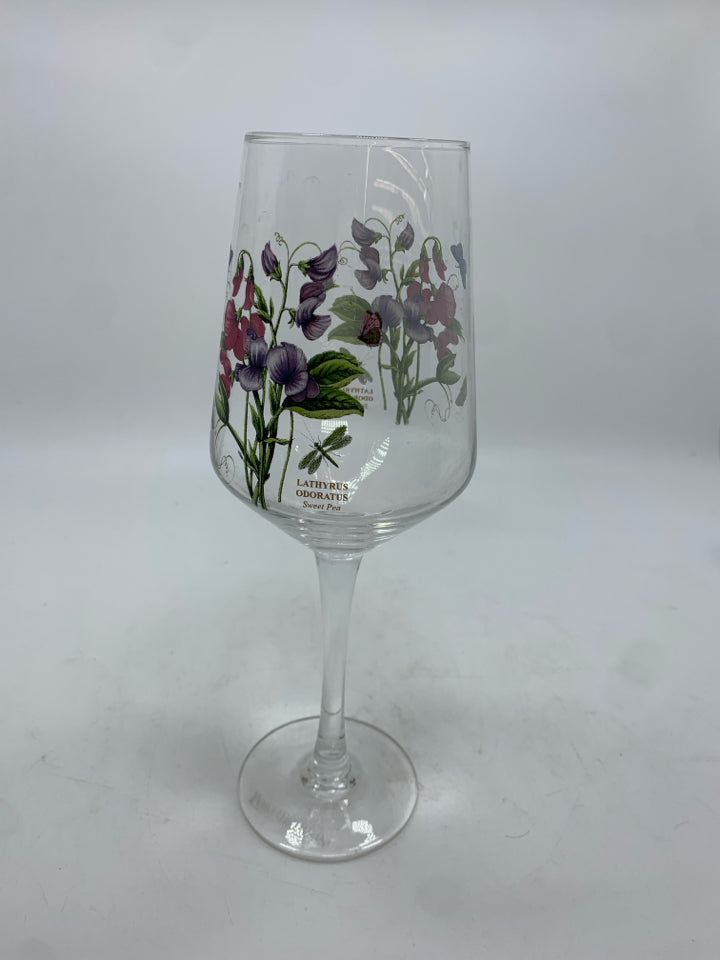 4 PORTMEIRION WINE GLASSES.