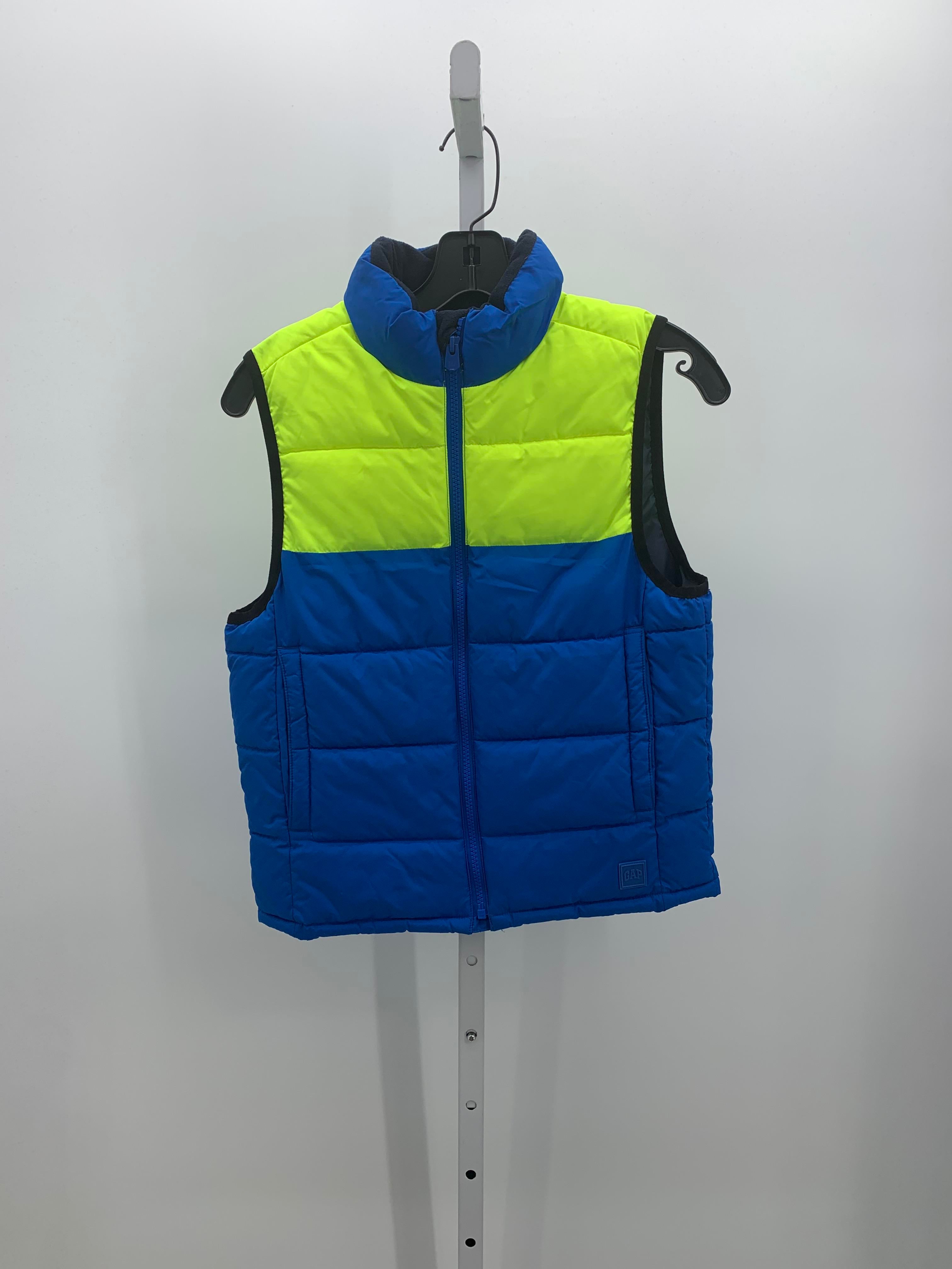 BLUE/ NEON QUILTED PUFFER VEST