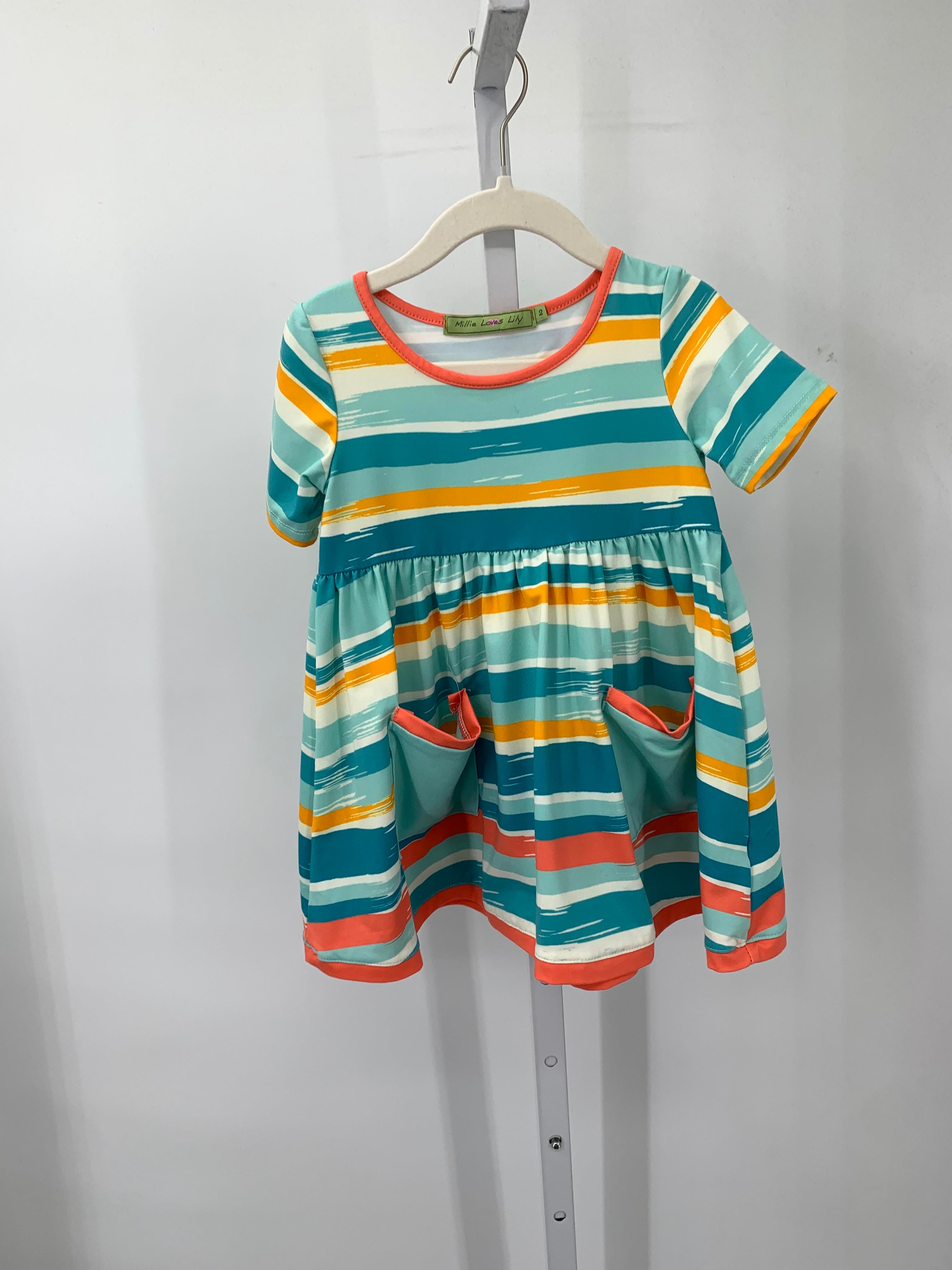 Size 2 Girls Short Sleeve Dress