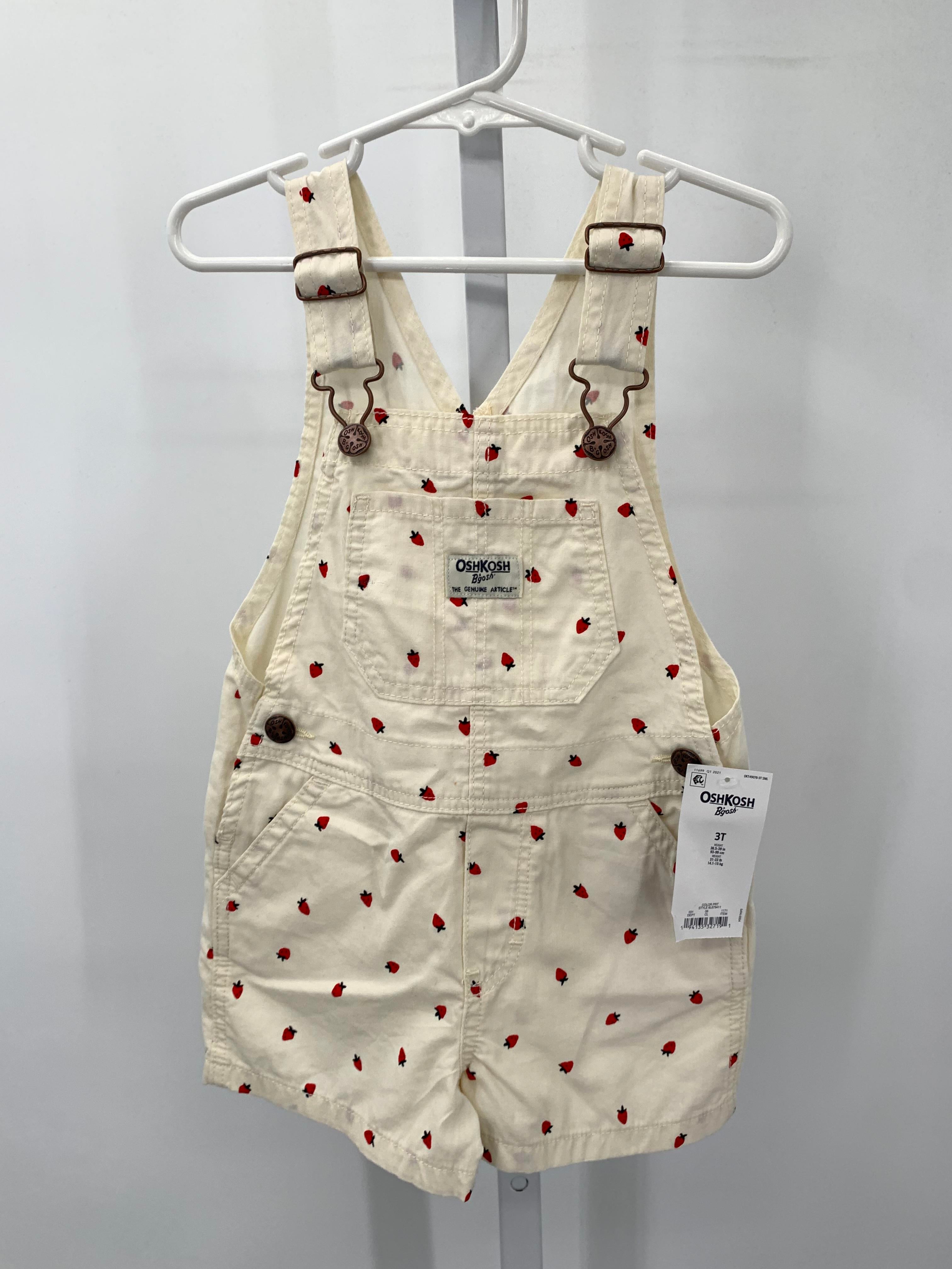 Osh Kosh Size 3T Girls Shortalls