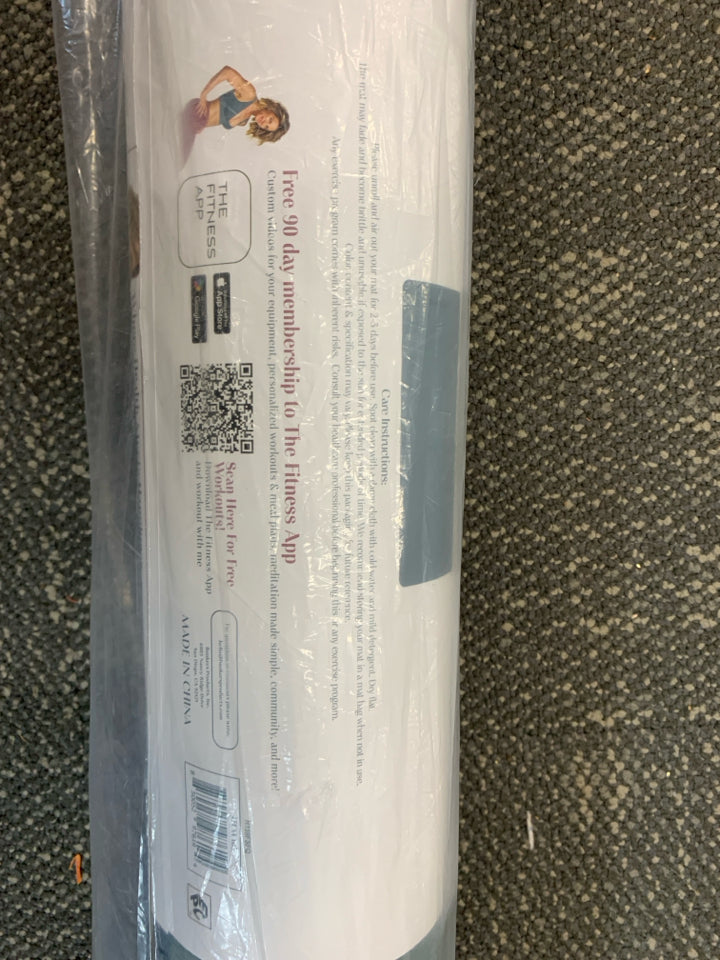 NIP JILLIAN MICHAELS TEAL FITNESS MAT.