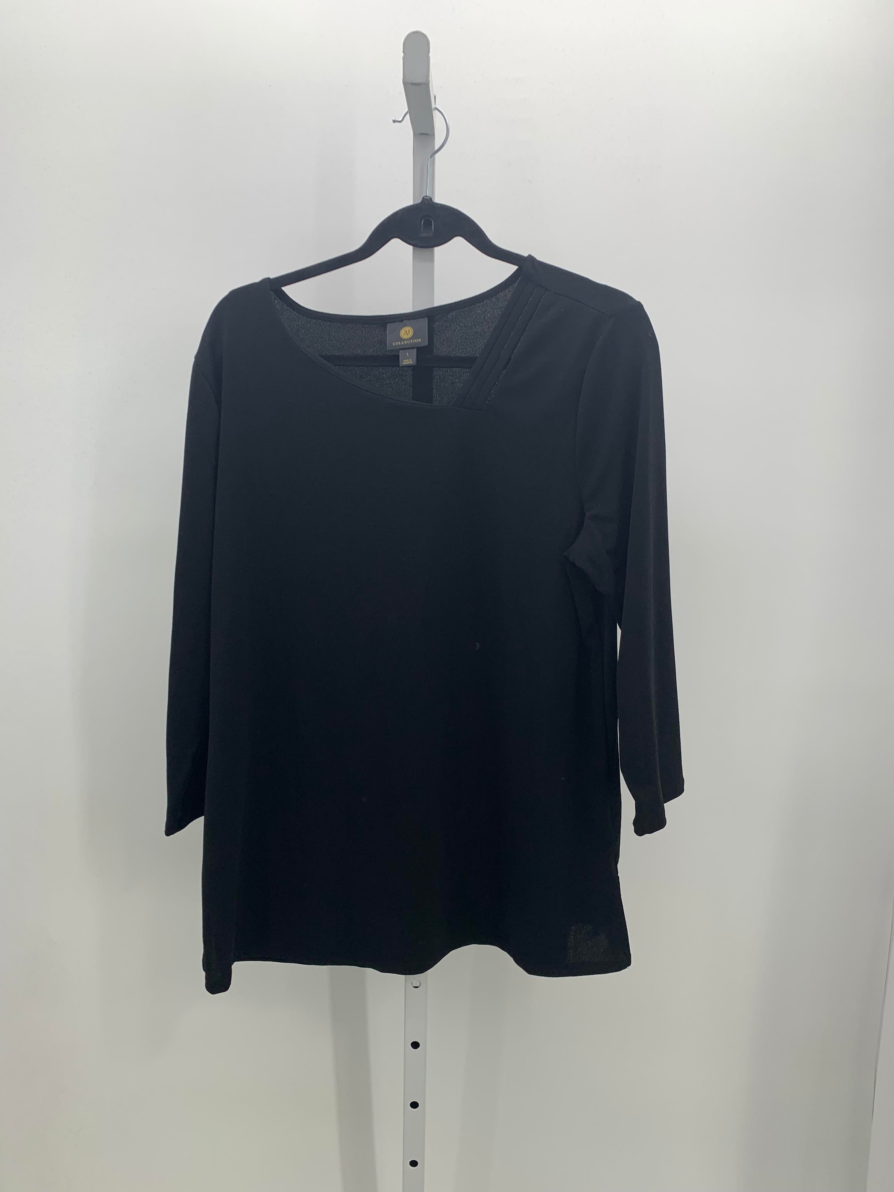 JM Collection Size Large Misses 3/4 Sleeve Shirt