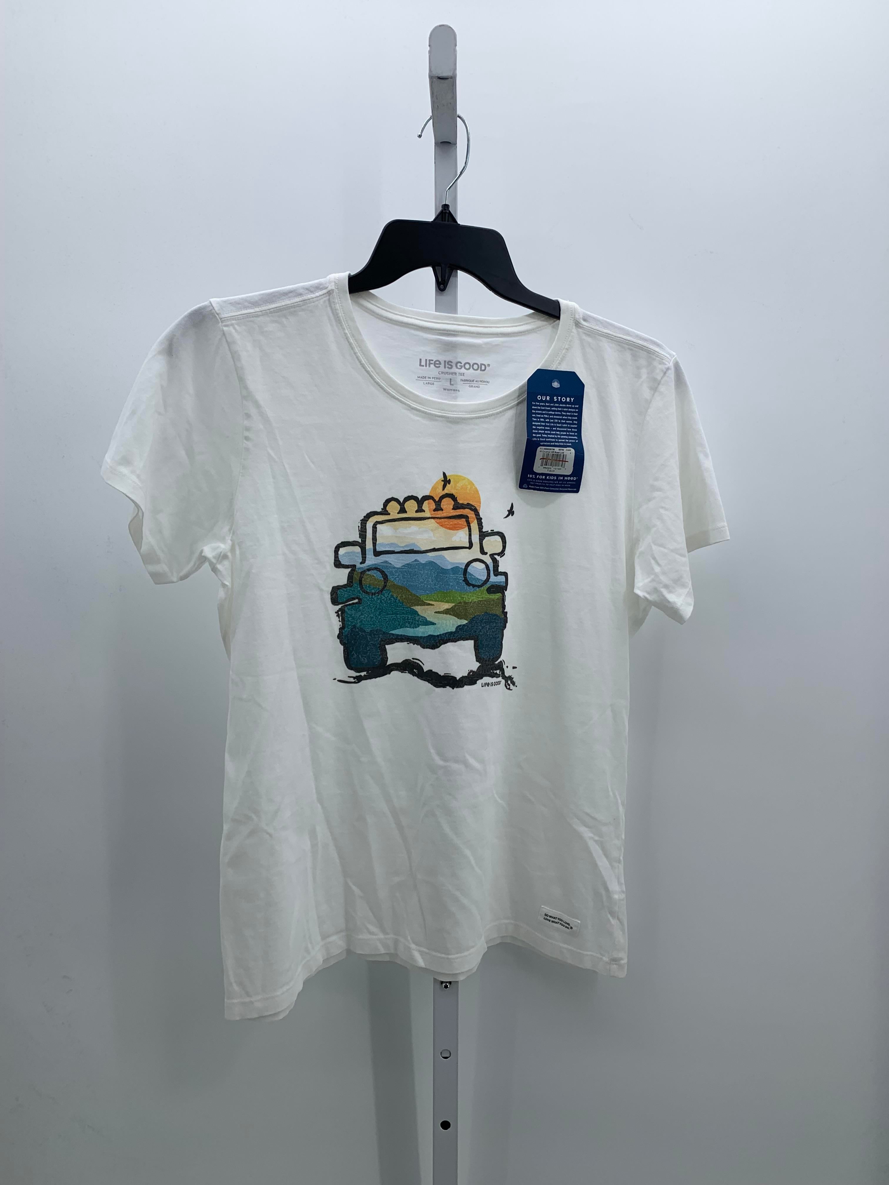 Life is Good Size Large Misses Short Sleeve Shirt