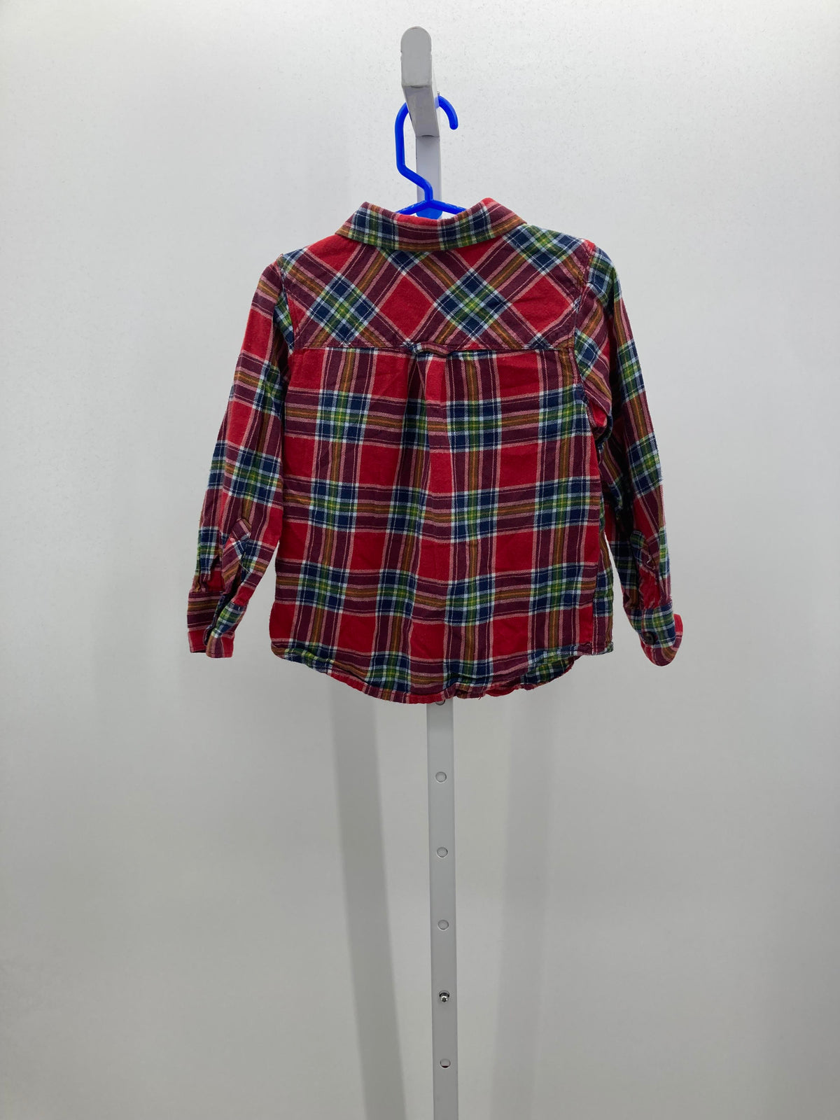 PLAID BTN DOWN