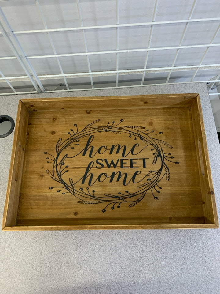 HOME SWEET HOME WOODEN TRAY.
