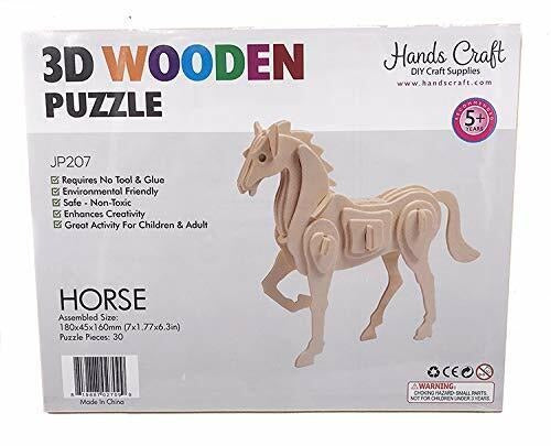 3D Wooden Puzzle - Horse