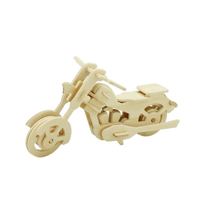 3D Wooden Puzzle - Motorcycle