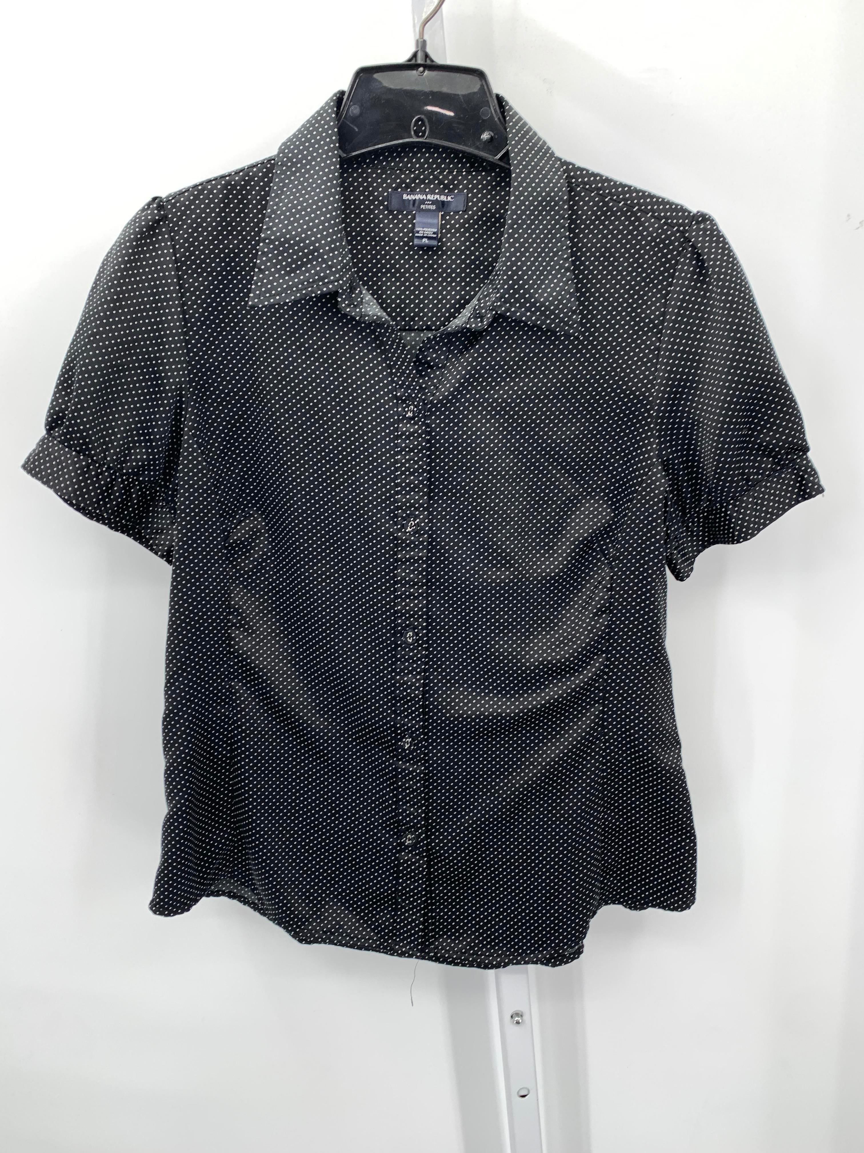 Banana Republic Size Large Petite Petite Short Sleeve Shirt