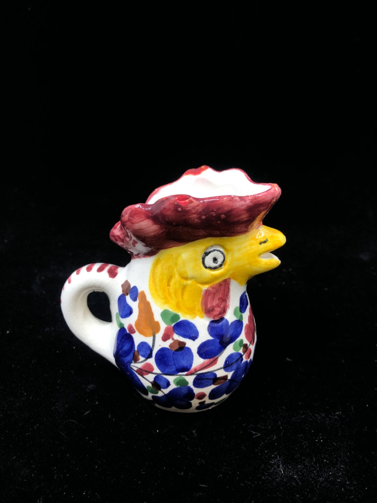 ROOSTER CERAMIC CREAMER.