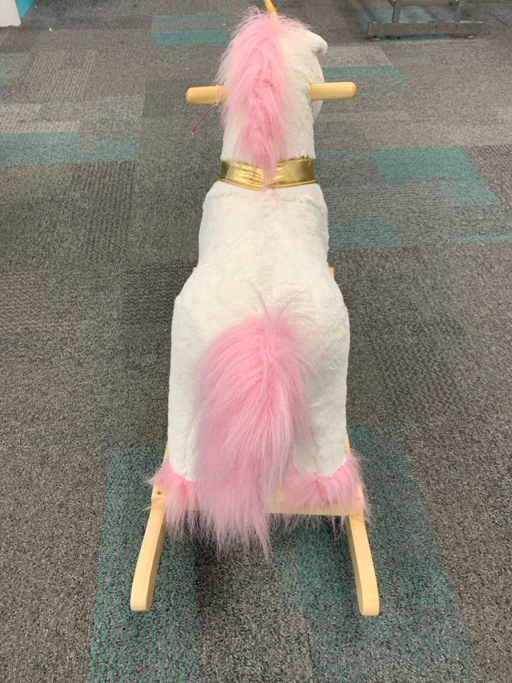 NWT PLUSH UNICORN ROCKING HORSE