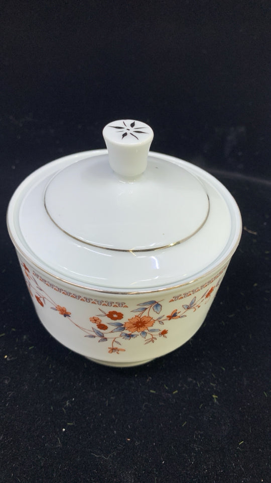 DYNASTY FINE CHINA COPENHAGEN PRINT CREAM/SUGAR DISH.