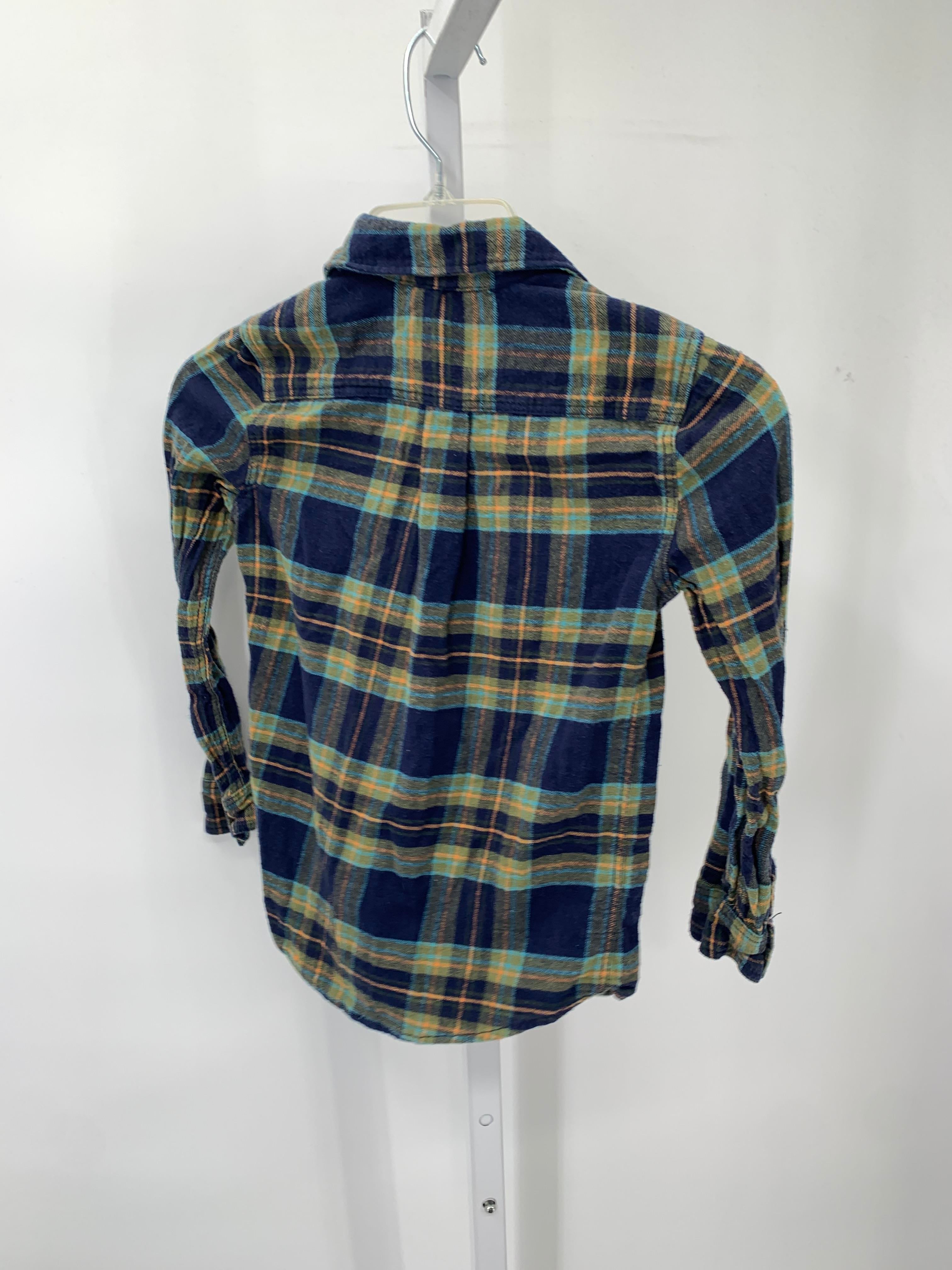 BLUE PLAID BTN DOWN