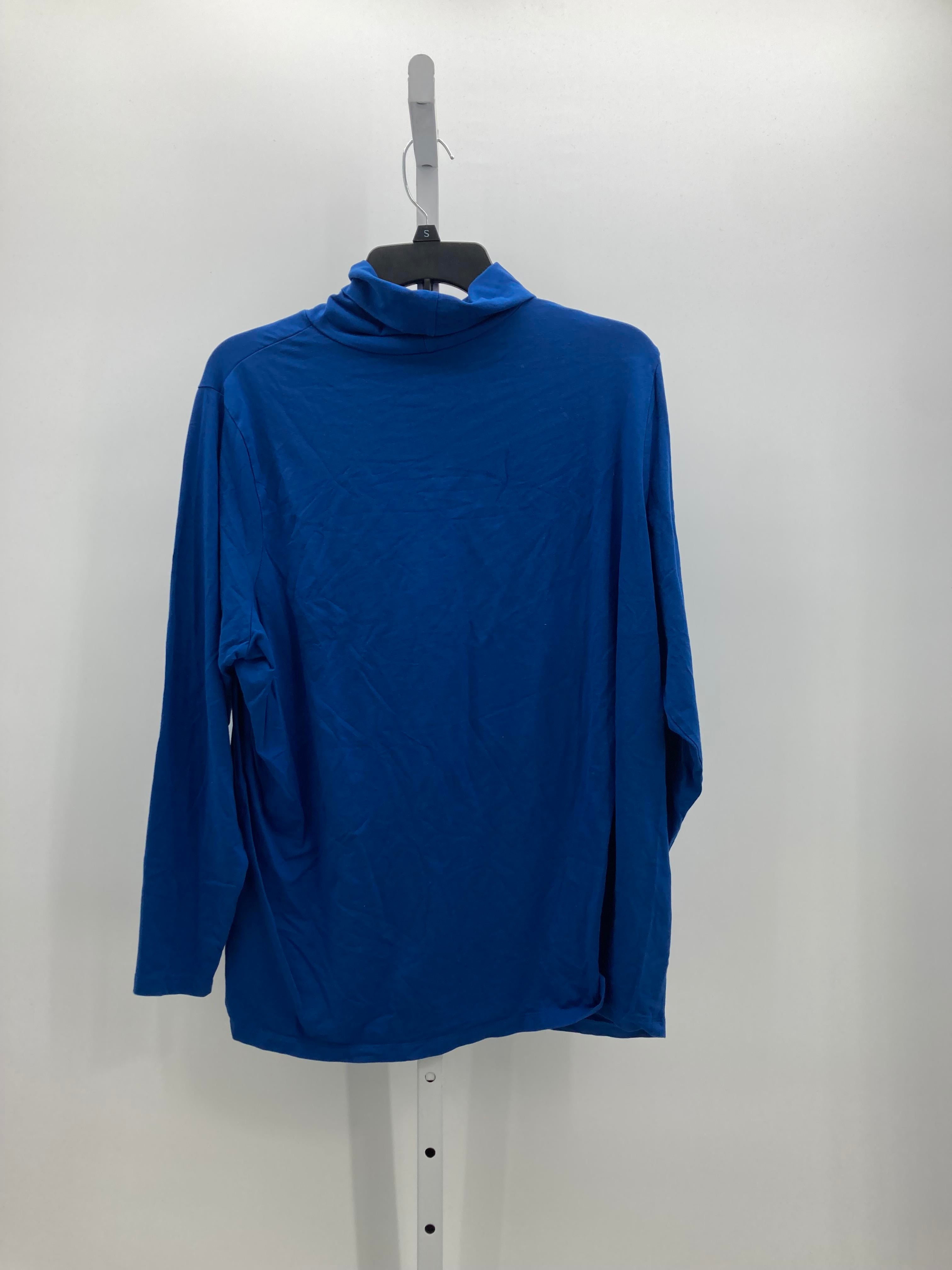 Lands End Size 2X Womens Long Sleeve Shirt