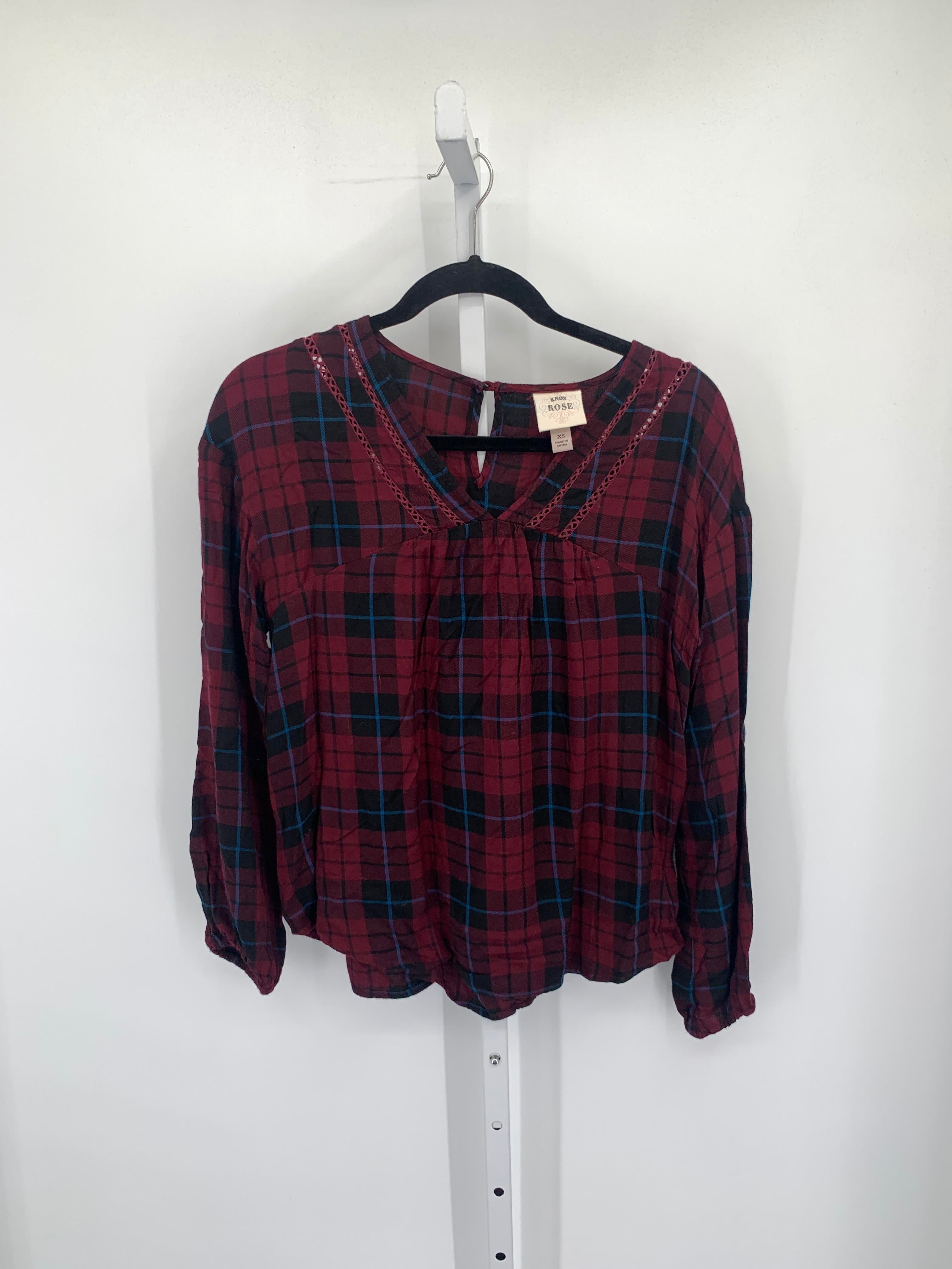 Knox Rose Size X Small Misses Long Sleeve Shirt