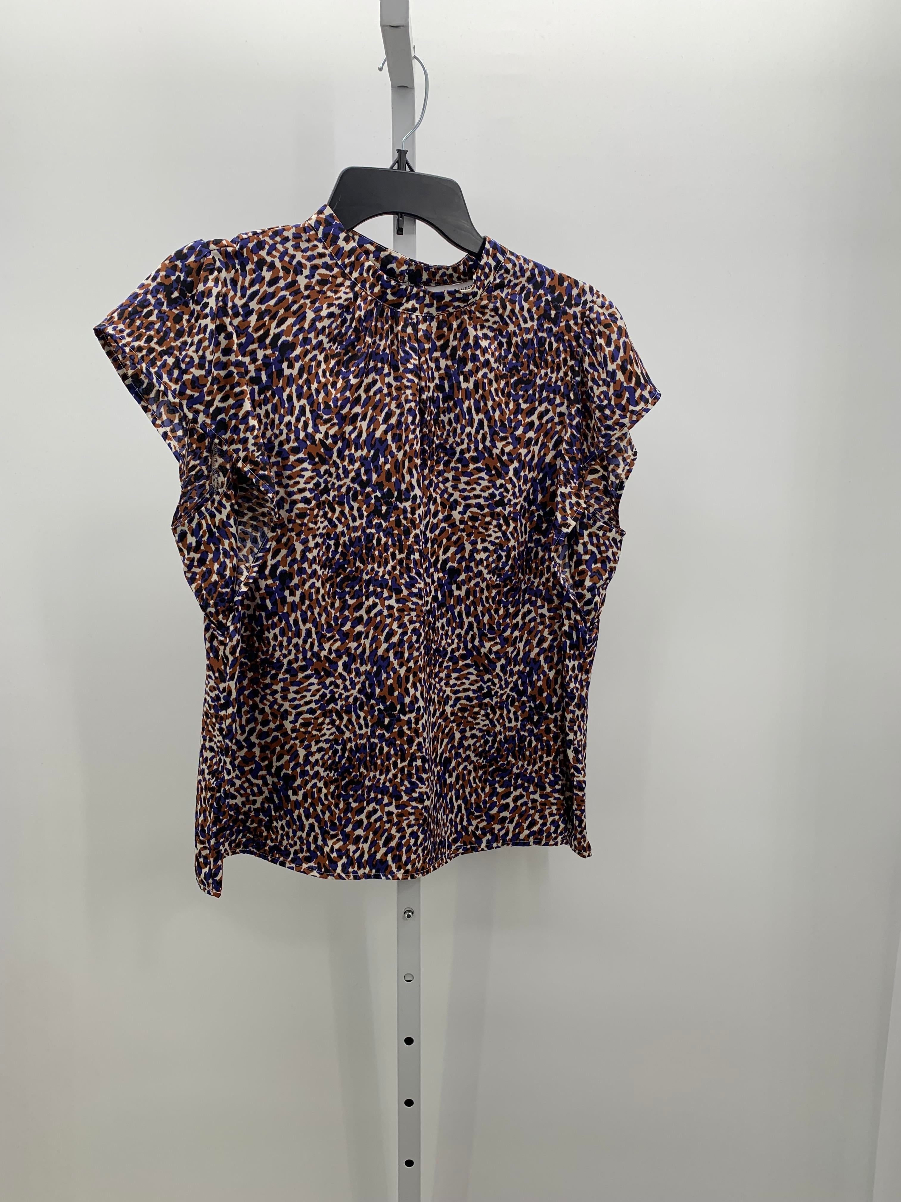 Nine West Size Large Misses Short Sleeve Shirt