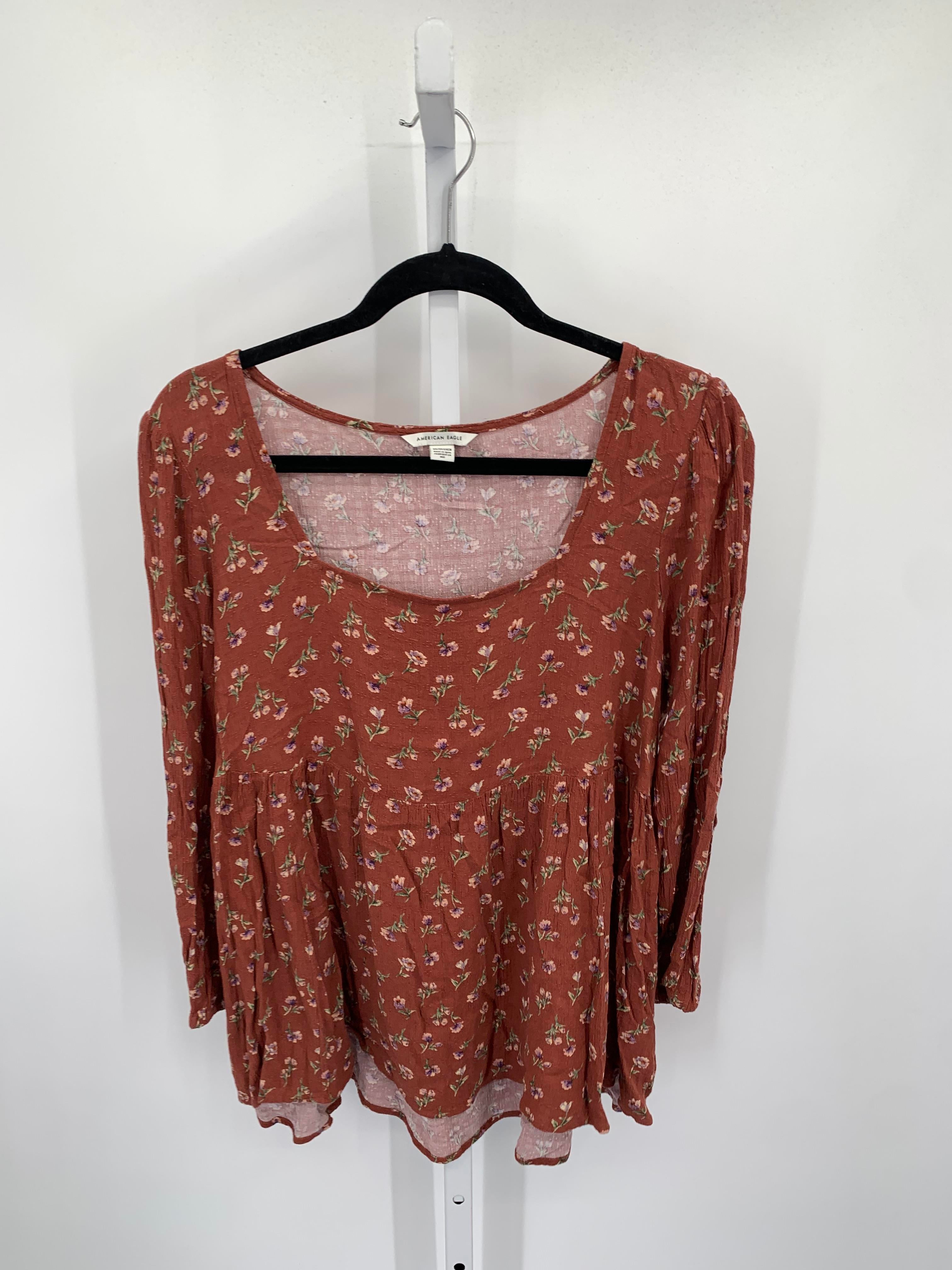 American Eagle Size X Small Juniors Long Sleeve Shirt