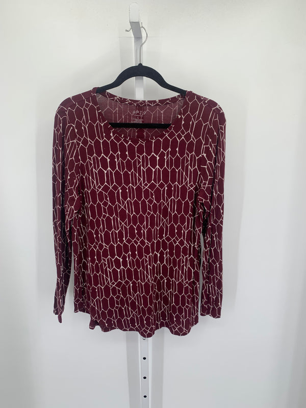 Apt. 9 Size Large Misses Long Sleeve Shirt