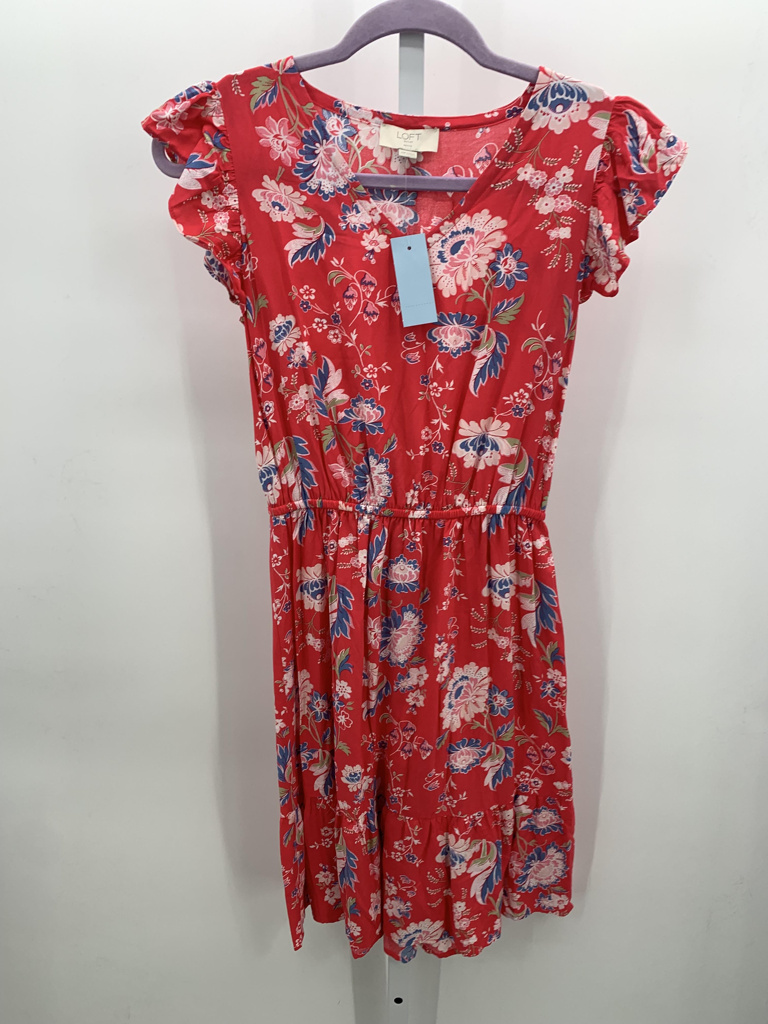 Loft Size X Small Petite Petite Short Sleeve Dress