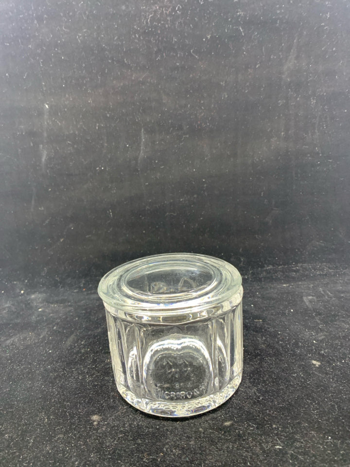 FIRE KING SMALL JAR CANISTER  W LID.