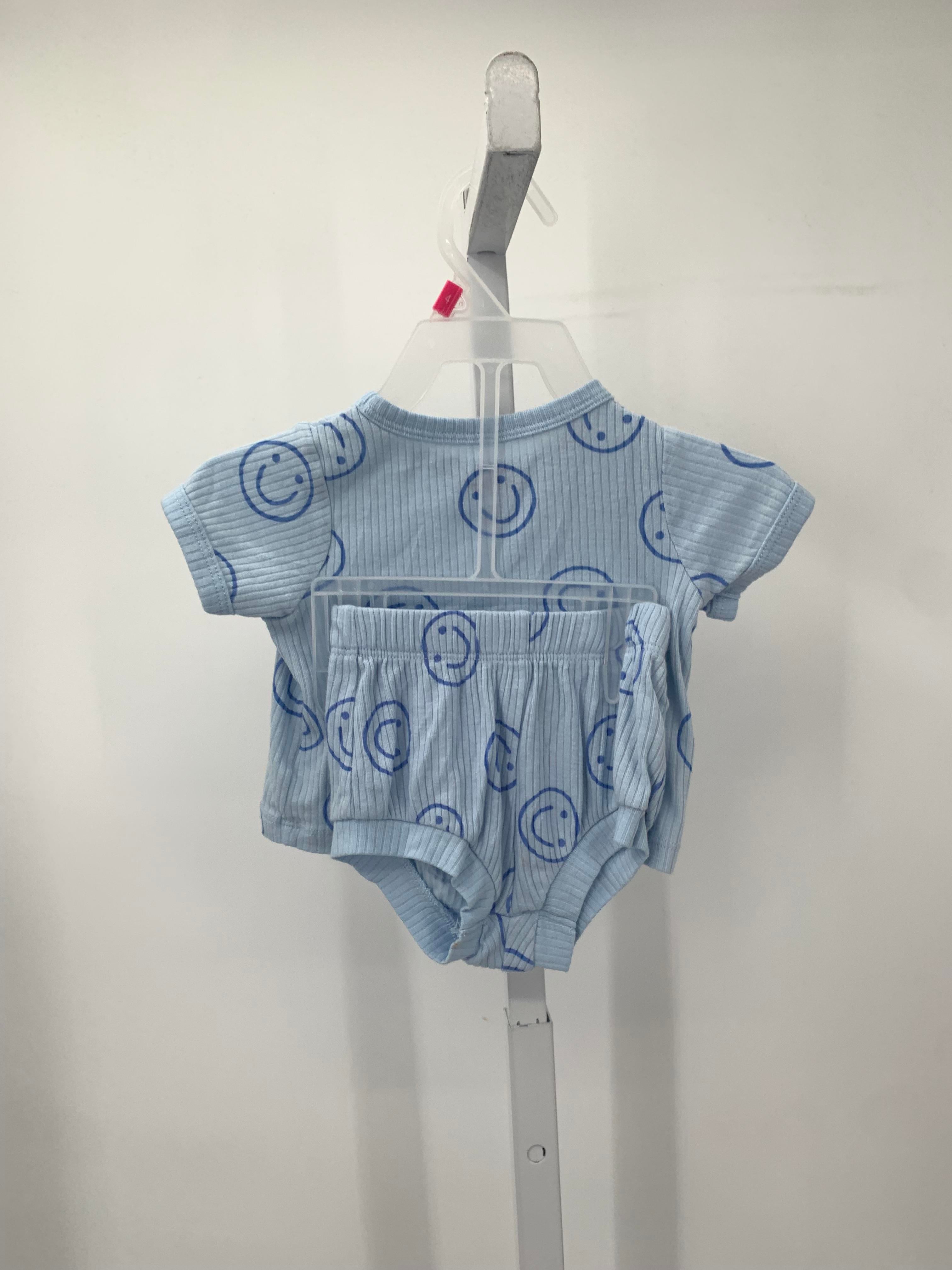 SMILEY FACE RIBBED SHIRT AND SHORTS