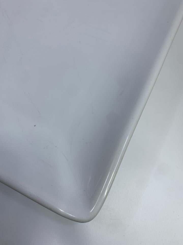 WHITE SQUARE PLATTER SIMPLE ADDITIONS PAMPERED CHEF.