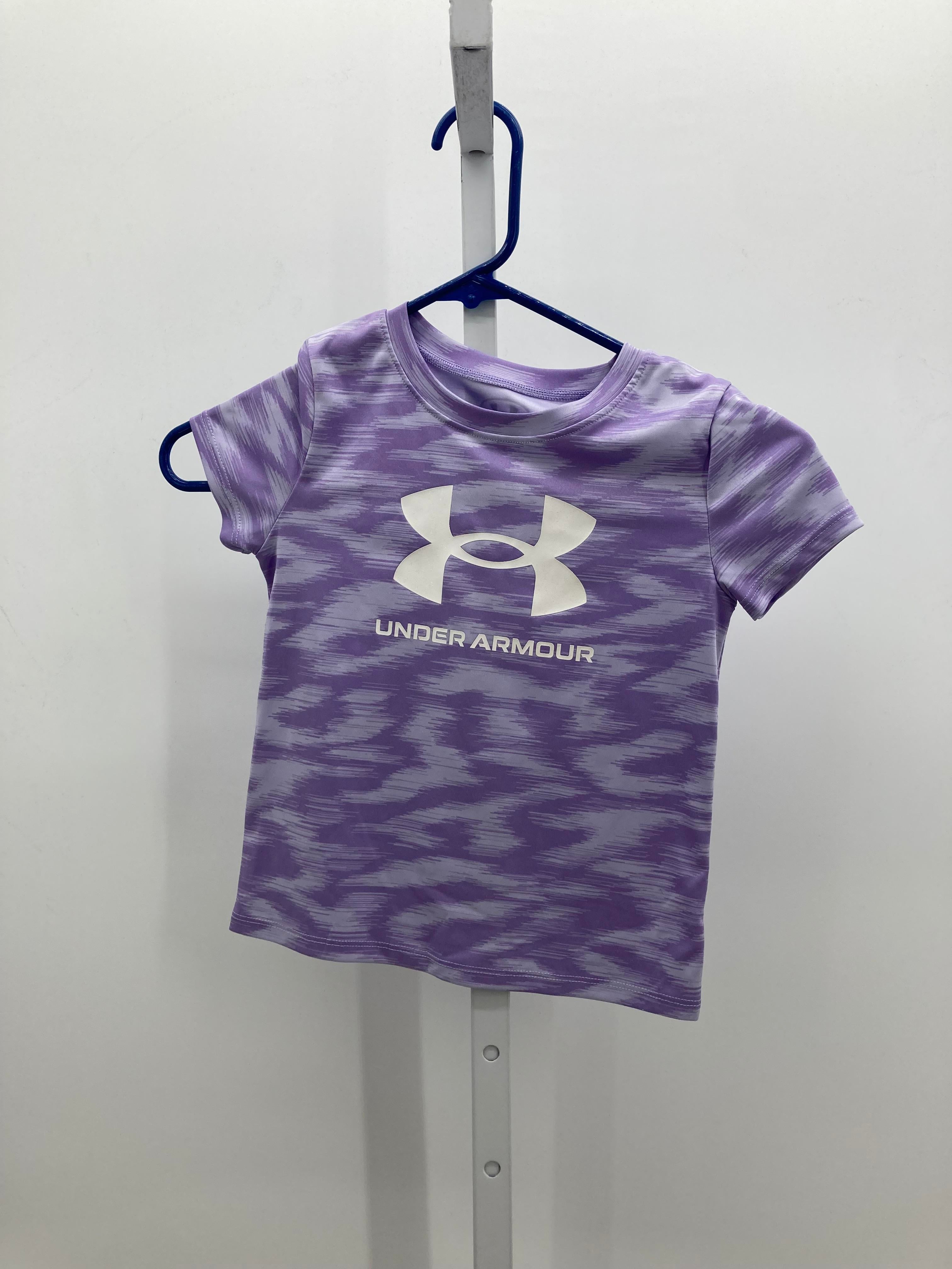 Under Armour Size 5 Girls Short Sleeve Shirt
