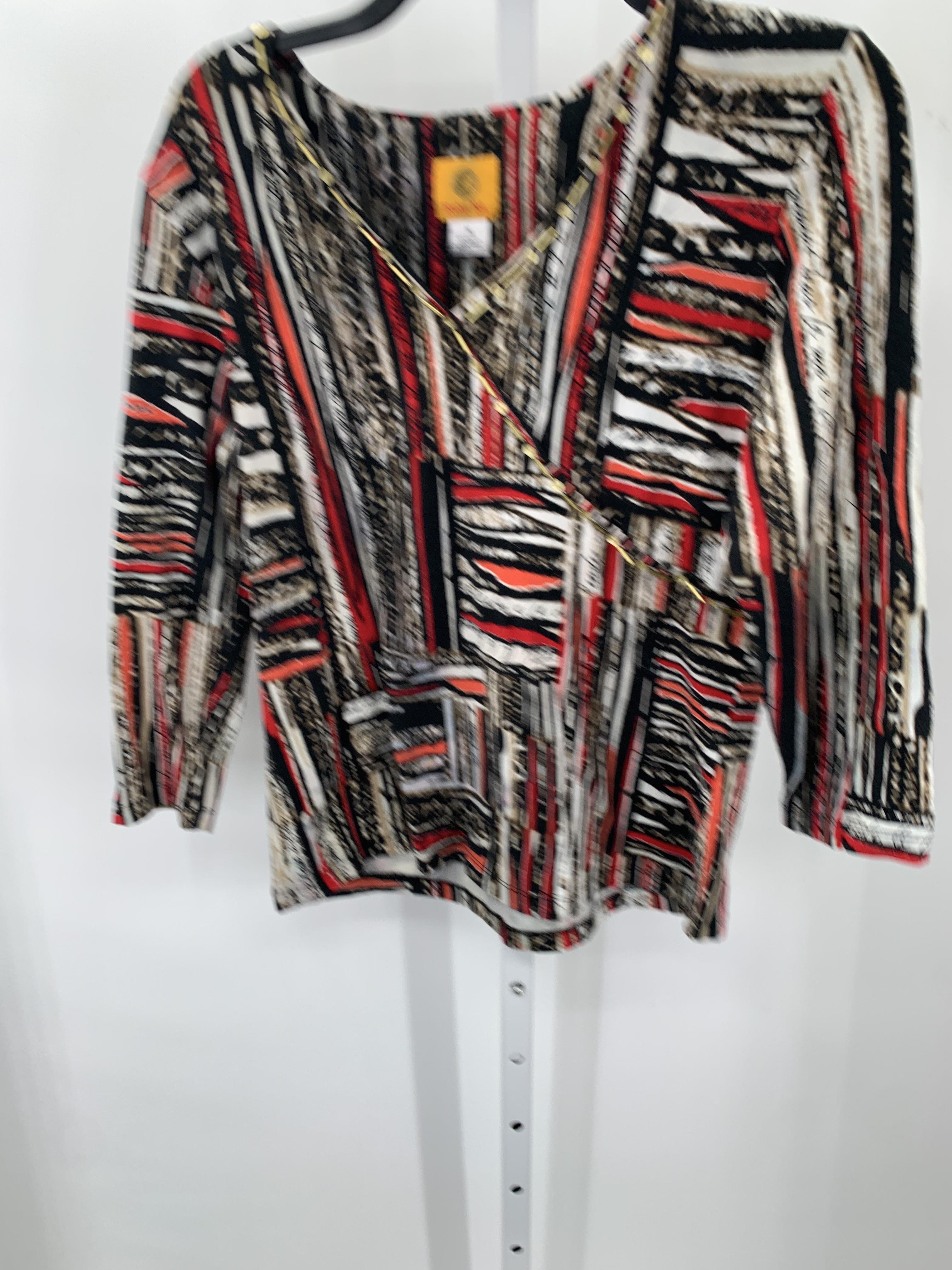 Ruby Rd. Size Medium Misses 3/4 Sleeve Shirt
