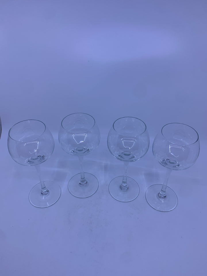 4 COLONY WINE GLASSES.