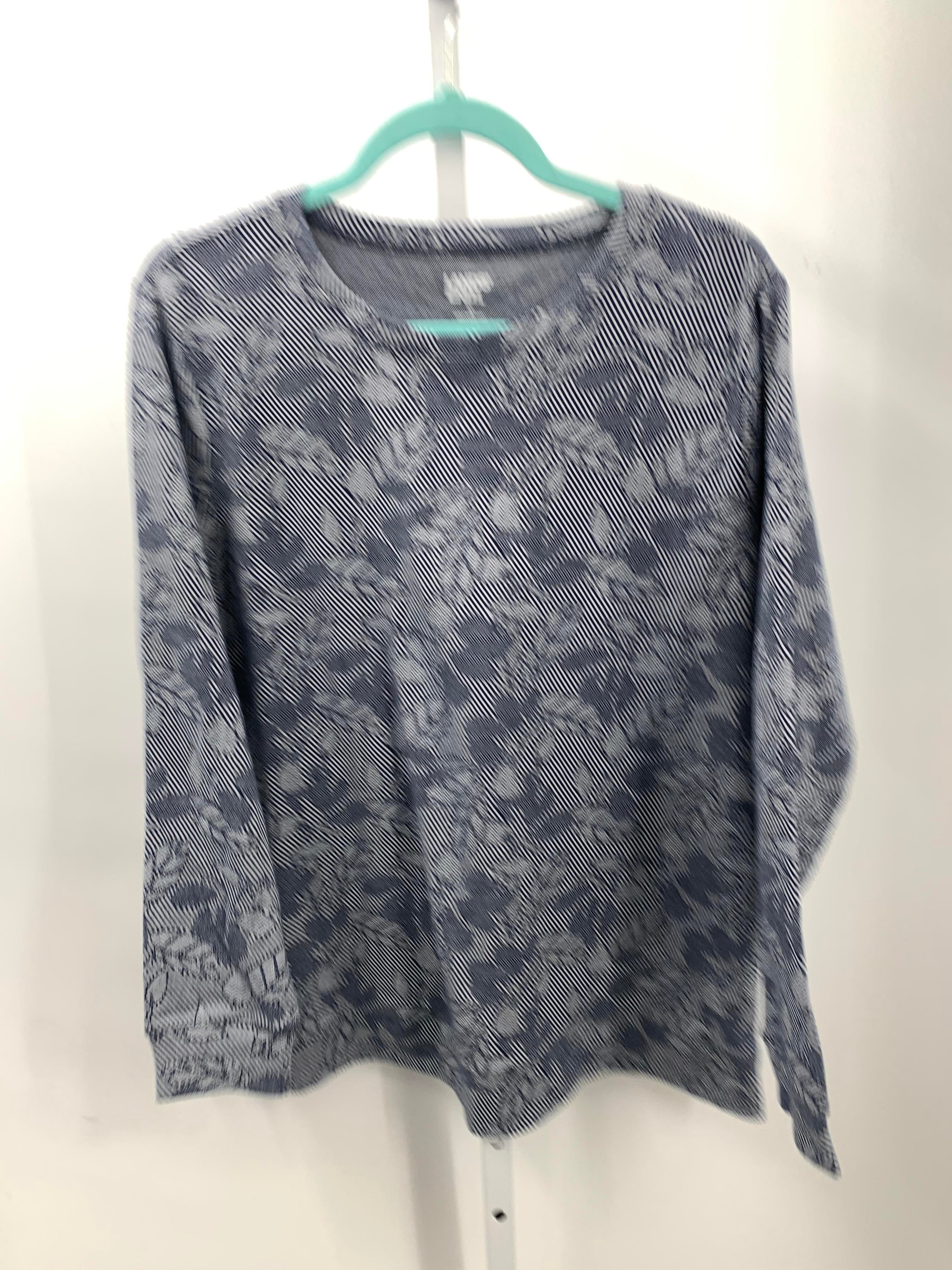 Lands End Size Extra Large Misses Long Sleeve Shirt