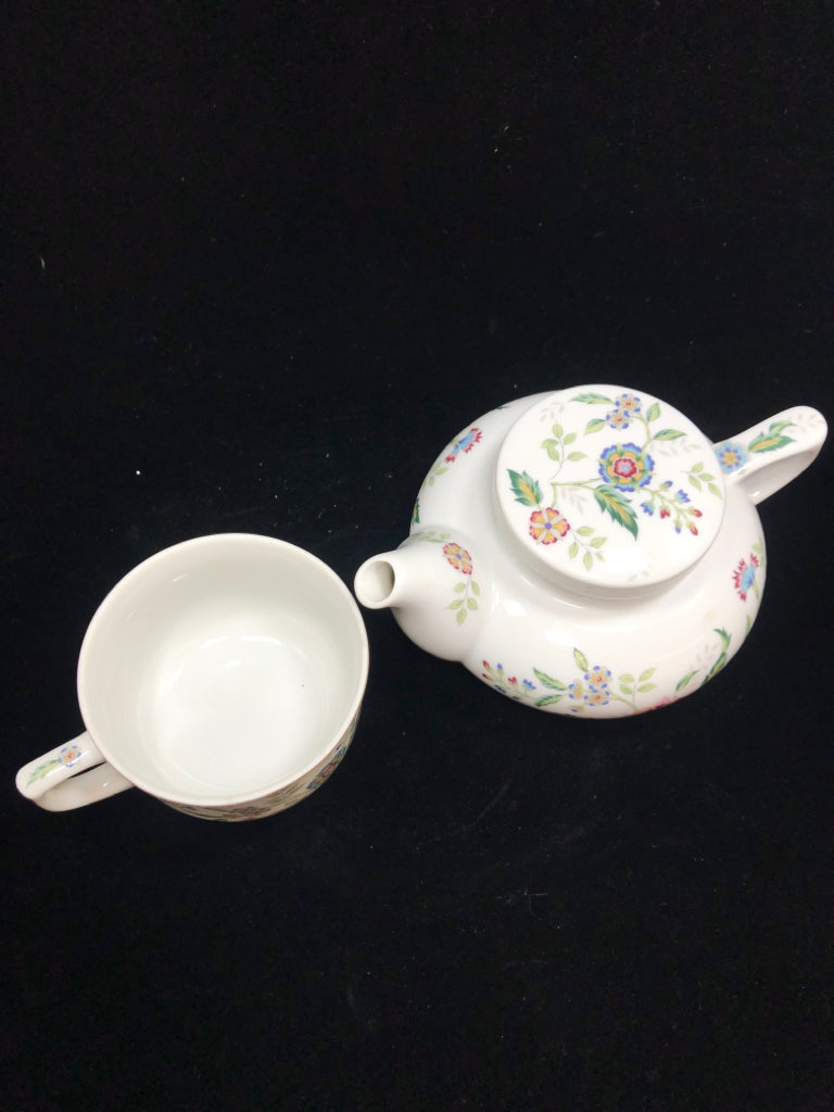 TEA FOR 1- POT & CUP.