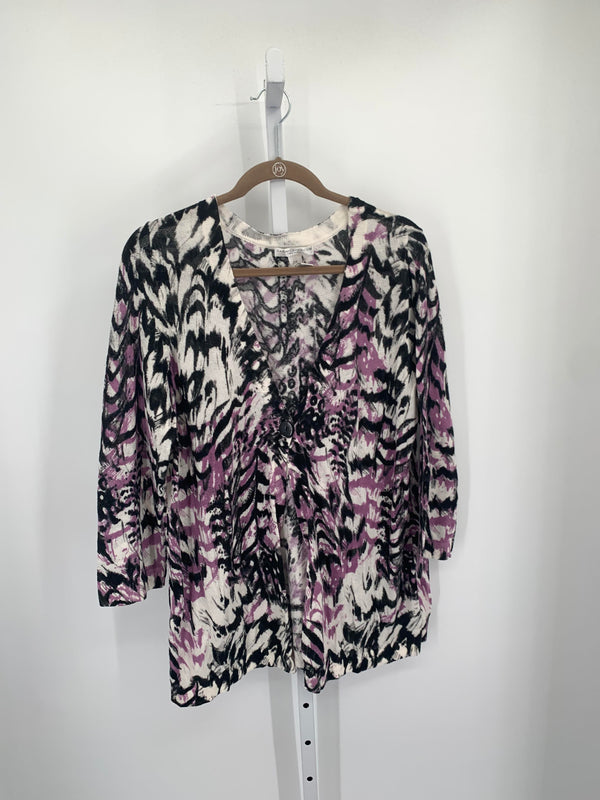 Sarah Spencer Size 2X Womens Long Slv Sweater