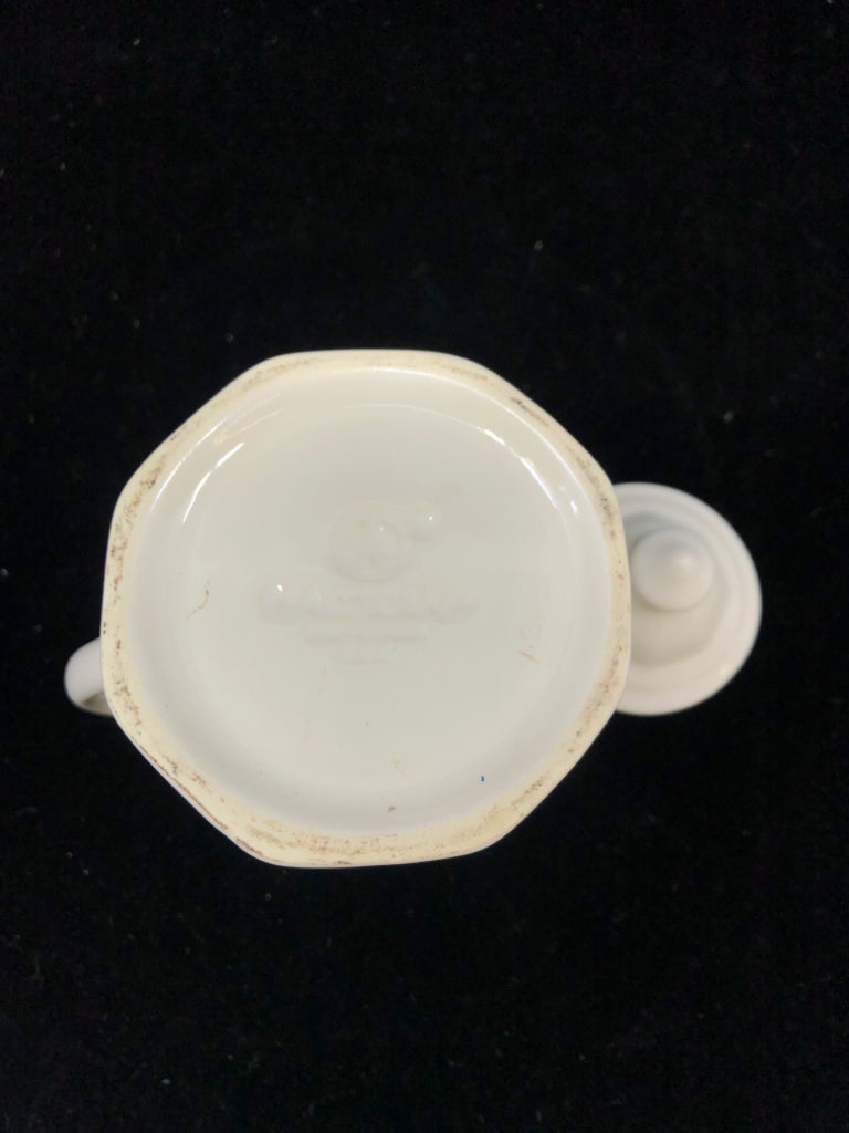 PFALTZGRAFF HERITAGE WHITE CERAMIC LIDDED CREAMER.