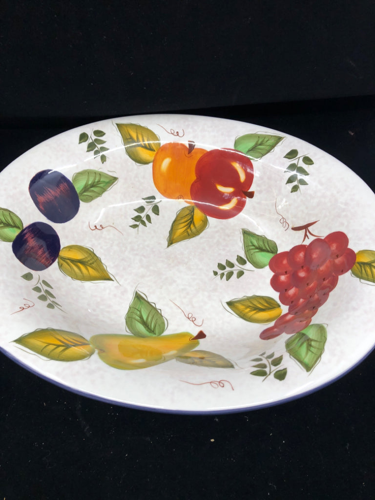 PAINTED FRUIT BOWL.