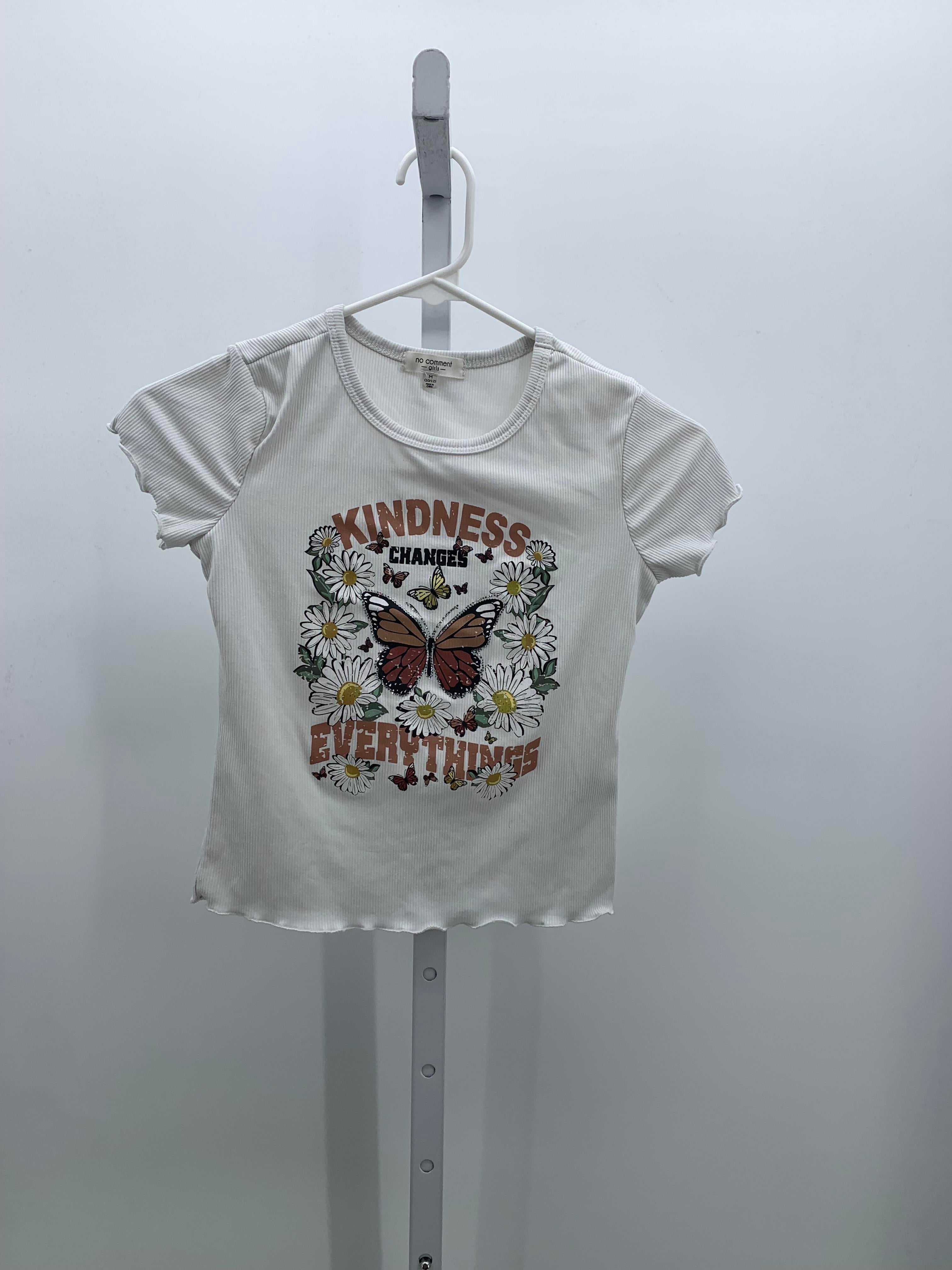 no comment Size 10-12 Girls Short Sleeve Shirt