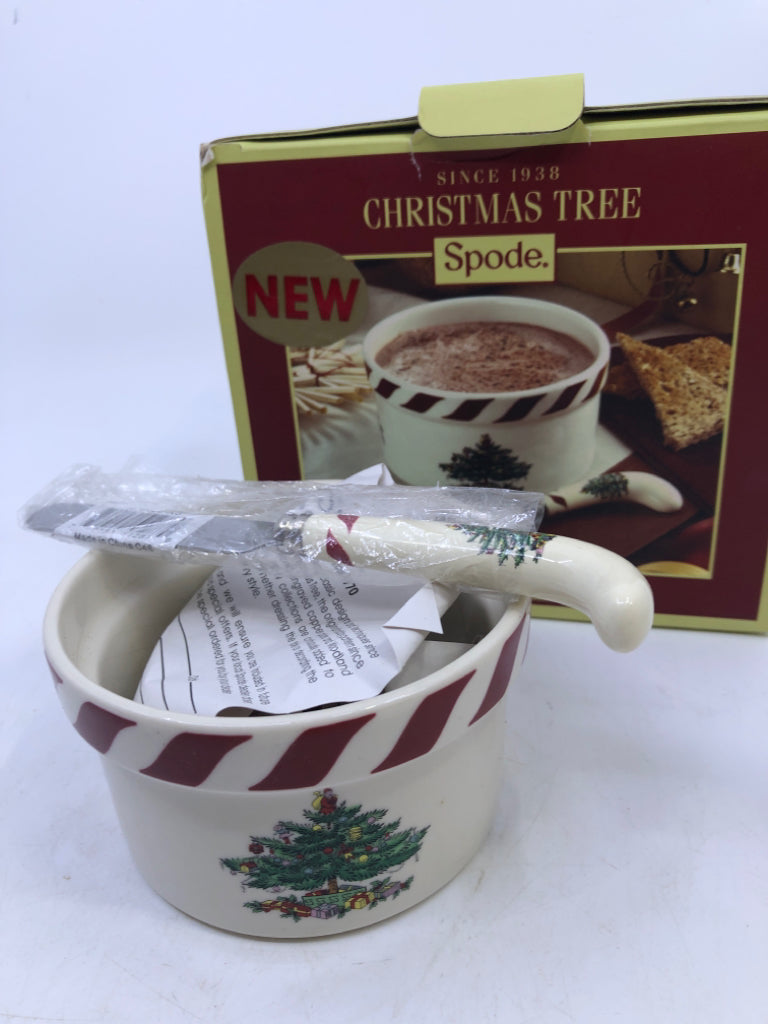 NIP SPODE PEPPERMINT DIP SET.