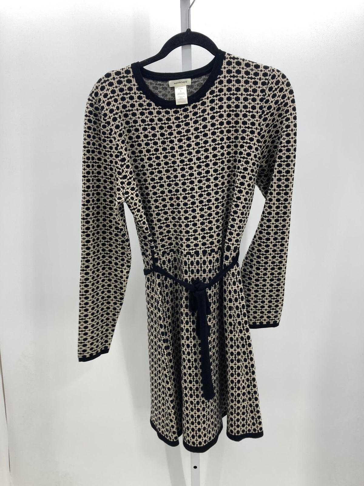 Max Studio Size Large Misses Long Sleeve Dress