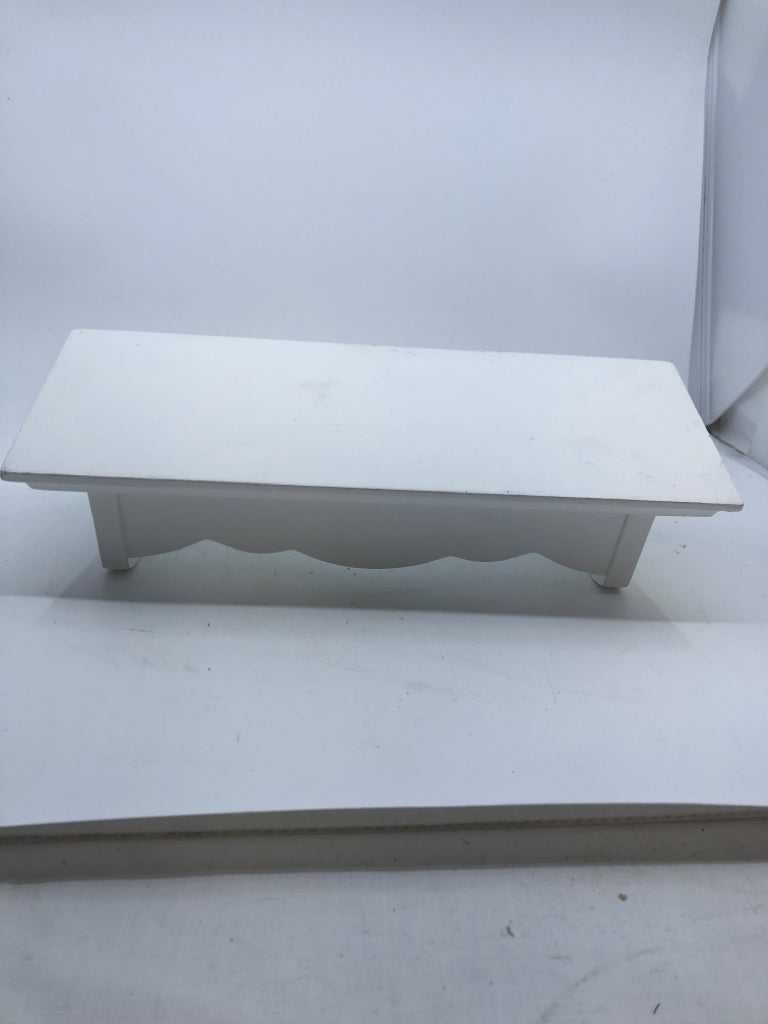 SMALL WHITE WALL SHELF.