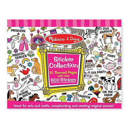 Melissa and Doug - 500 Sticker Collection - 10 Girl Themes -