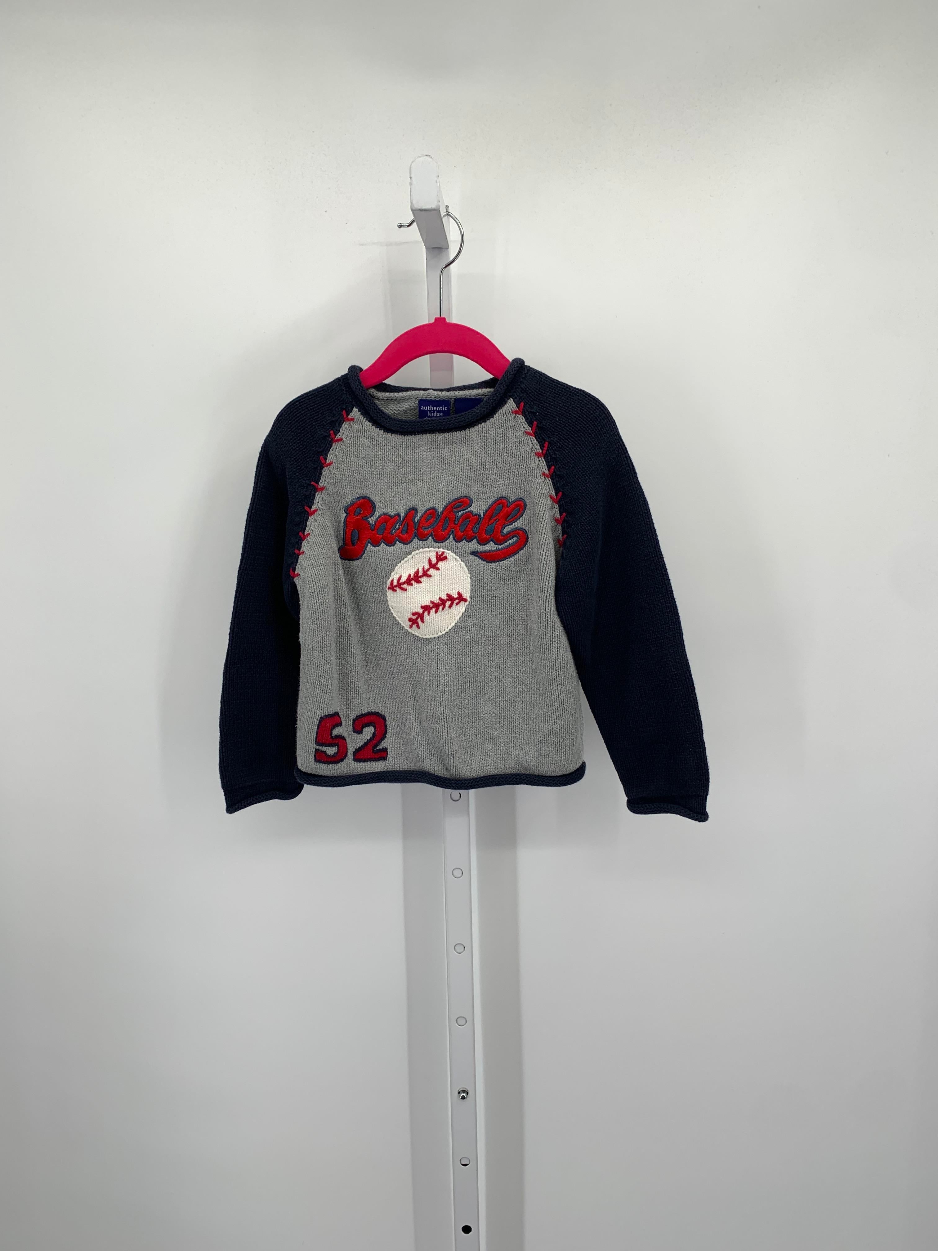 BASEBALL KNIT SWEATER