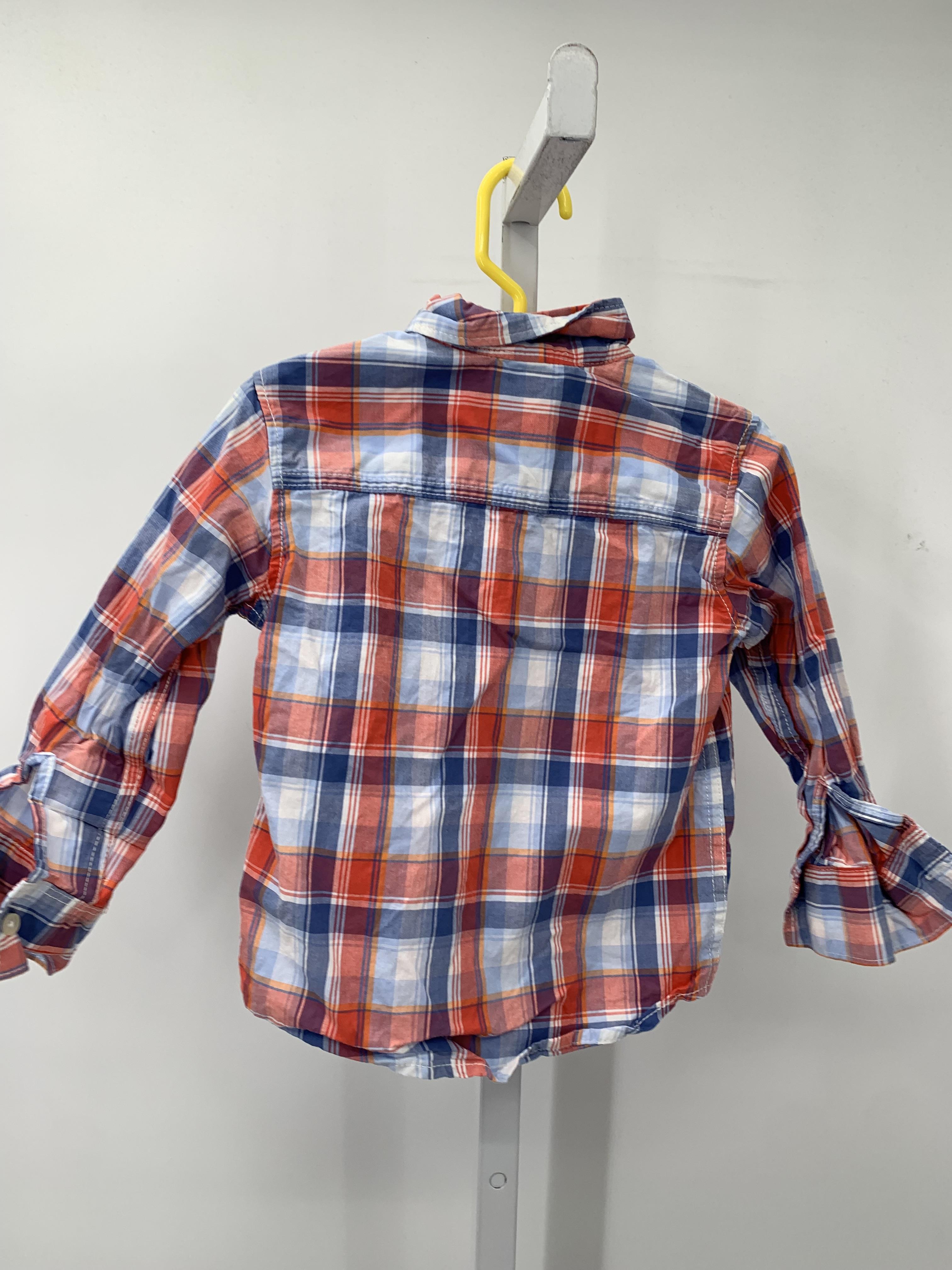 RED PLAID BTN DOWN