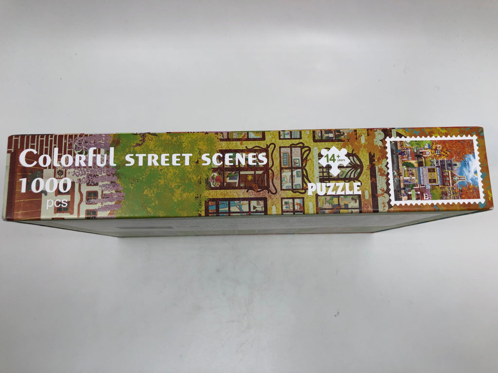 NIB COLORFUL STREET SCENE.